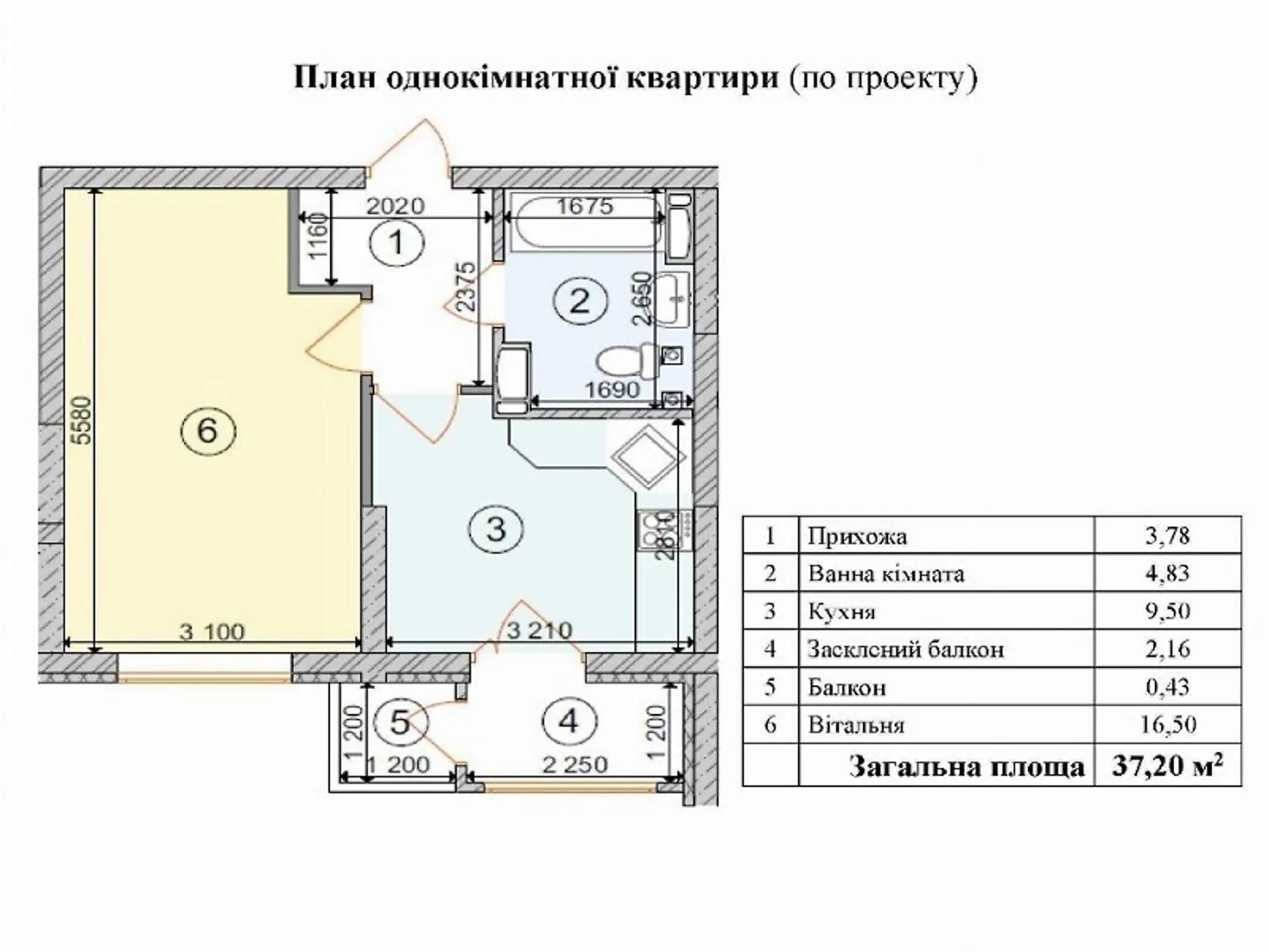 Продається 1-кімнатна квартира 37 кв. м у Києві, вул. Архітектора Вербицького, 1