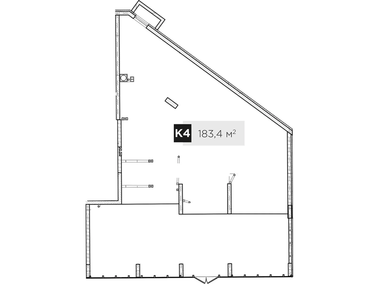 Продается офис 183.4 кв. м в бизнес-центре, цена: 538740 $