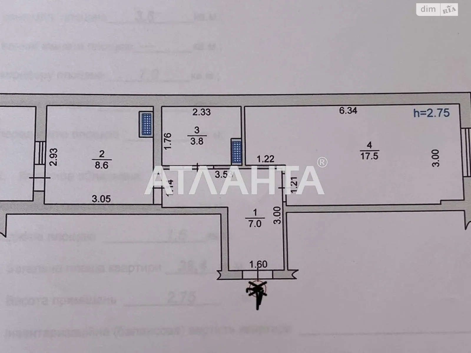 Продається 1-кімнатна квартира 40 кв. м у Чорноморську, вул. 1 Травня, 40Б