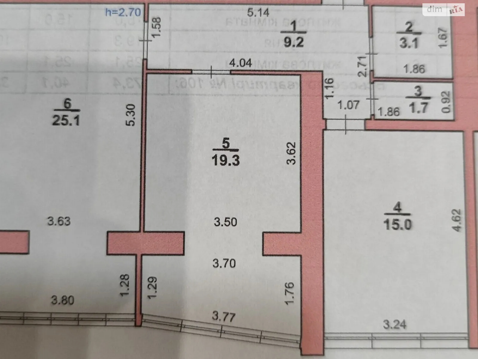 Продается 2-комнатная квартира 72 кв. м в Хмельницком, цена: 60000 $ - фото 1