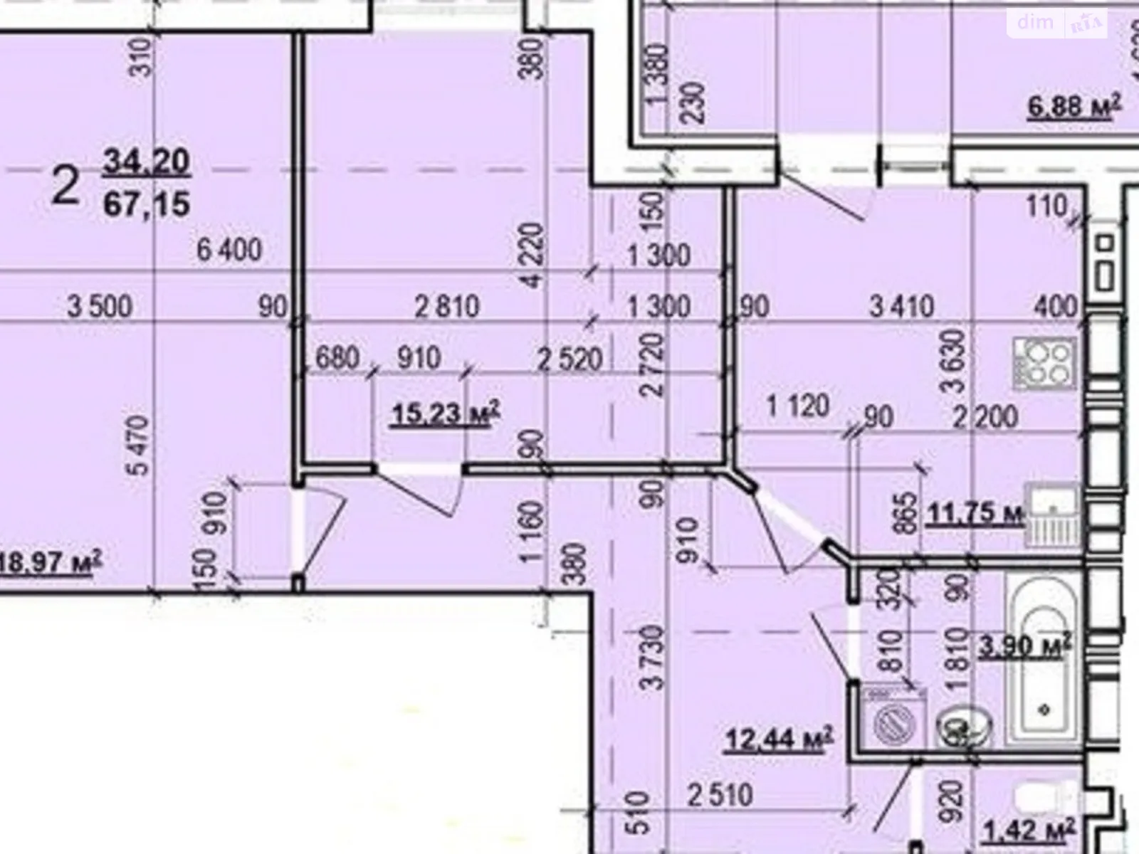 Продается 2-комнатная квартира 67 кв. м в Харькове, просп. Героев Харькова(Московский), 270