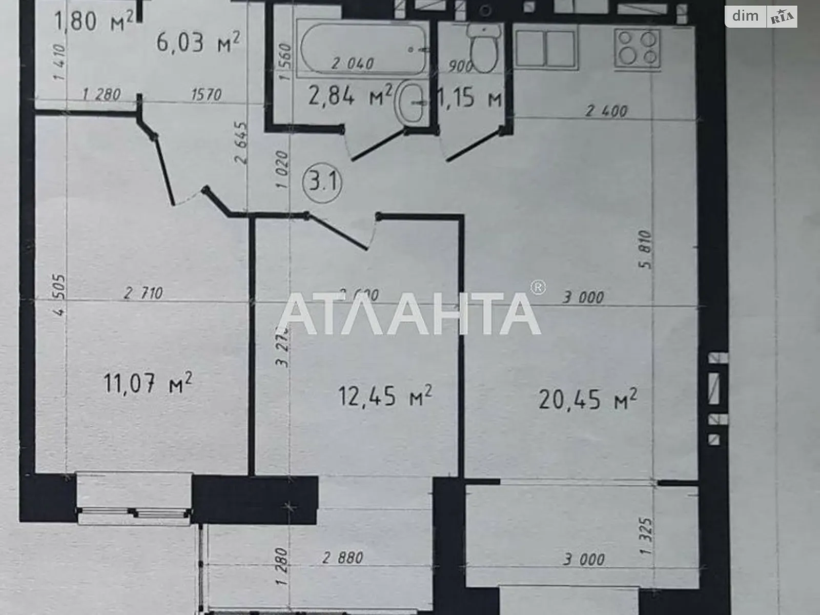 Продается 2-комнатная квартира 60 кв. м в Крыжановке, ул. Академика Сахарова