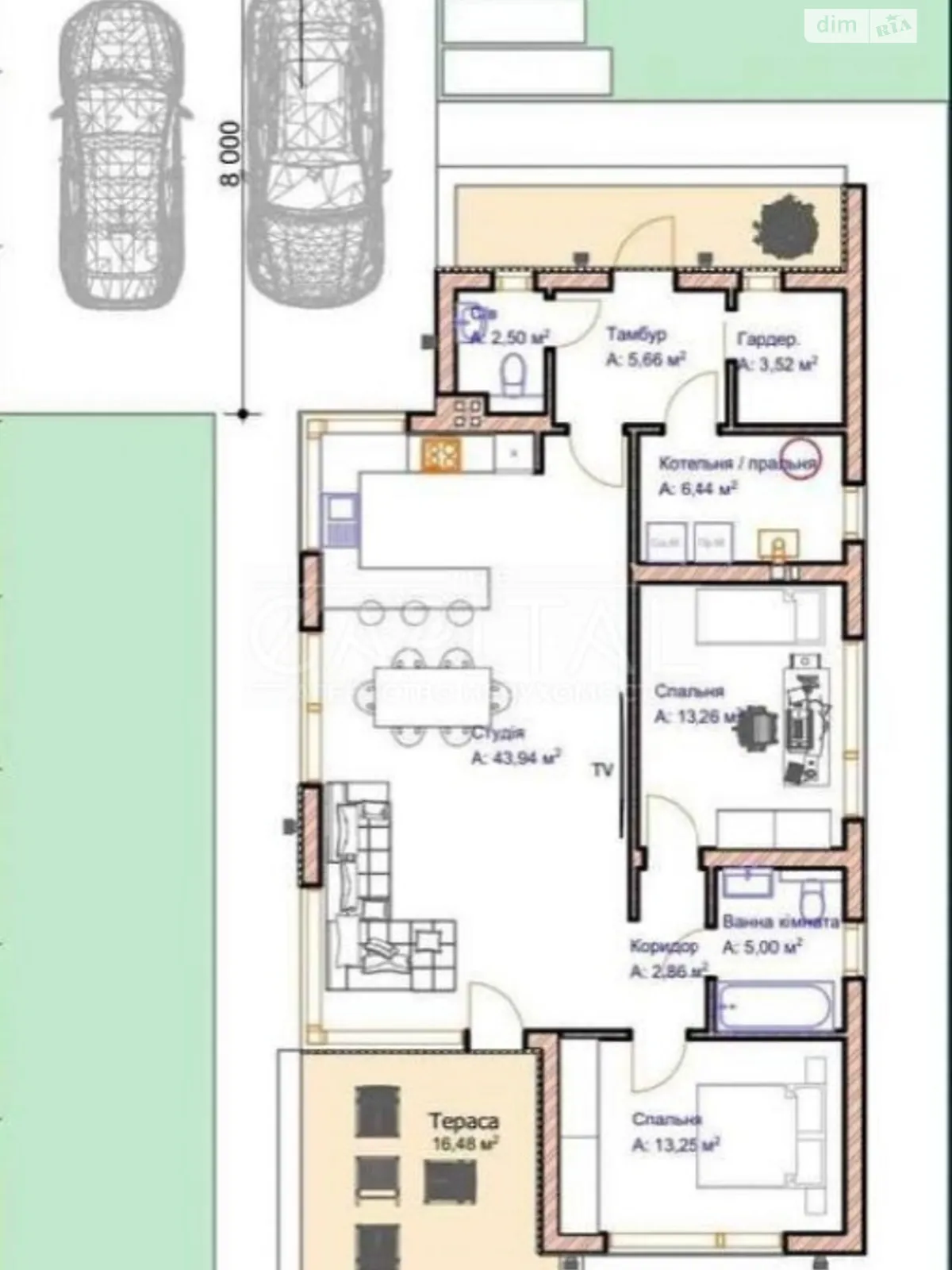 Продається одноповерховий будинок 100 кв. м з балконом - фото 3