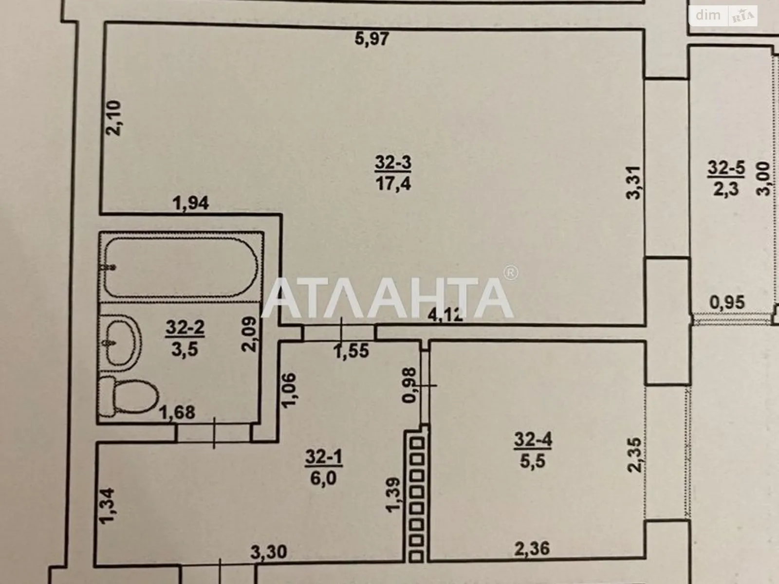 Продается 1-комнатная квартира 35 кв. м в Великом Дальнике, ул. Богдана Хмельницкого - фото 1