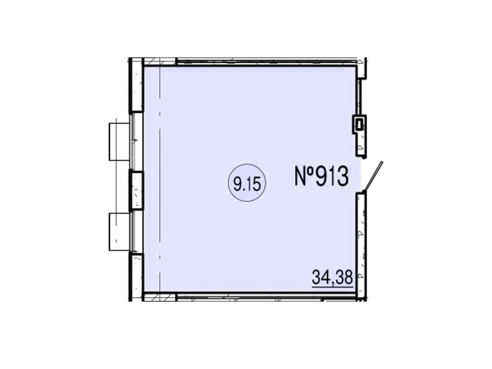 Продается офис 34.8 кв. м в бизнес-центре, цена: 31668 $