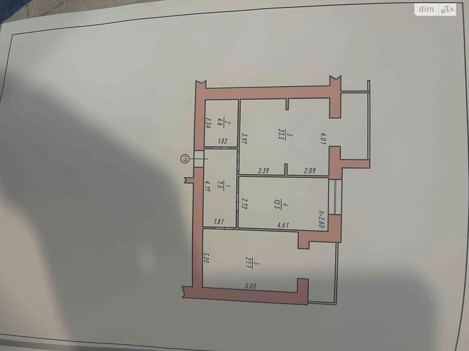 Продается 2-комнатная квартира 70 кв. м в Хмельницком, цена: 50000 $