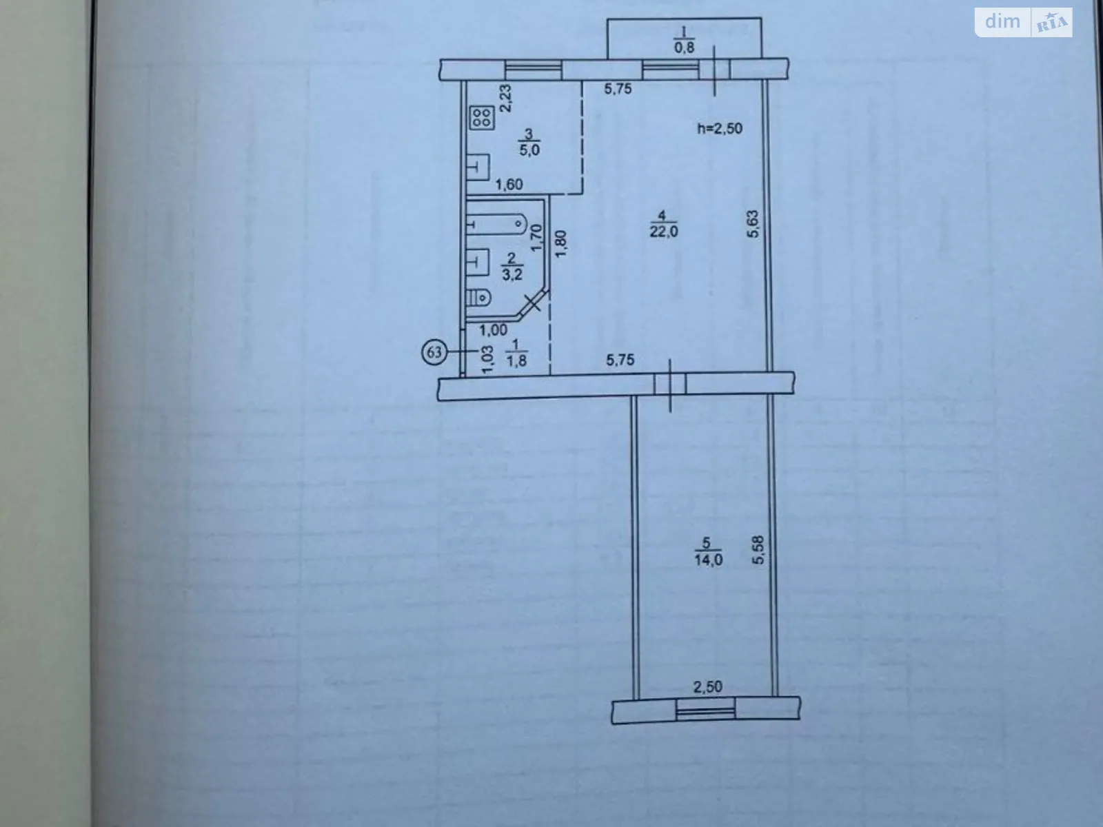 Продается 2-комнатная квартира 47 кв. м в Днепре, ул. Янгеля Академика, 9