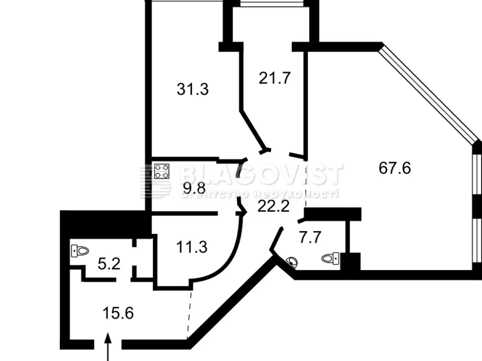 Продается офис 194 кв. м в бизнес-центре - фото 3