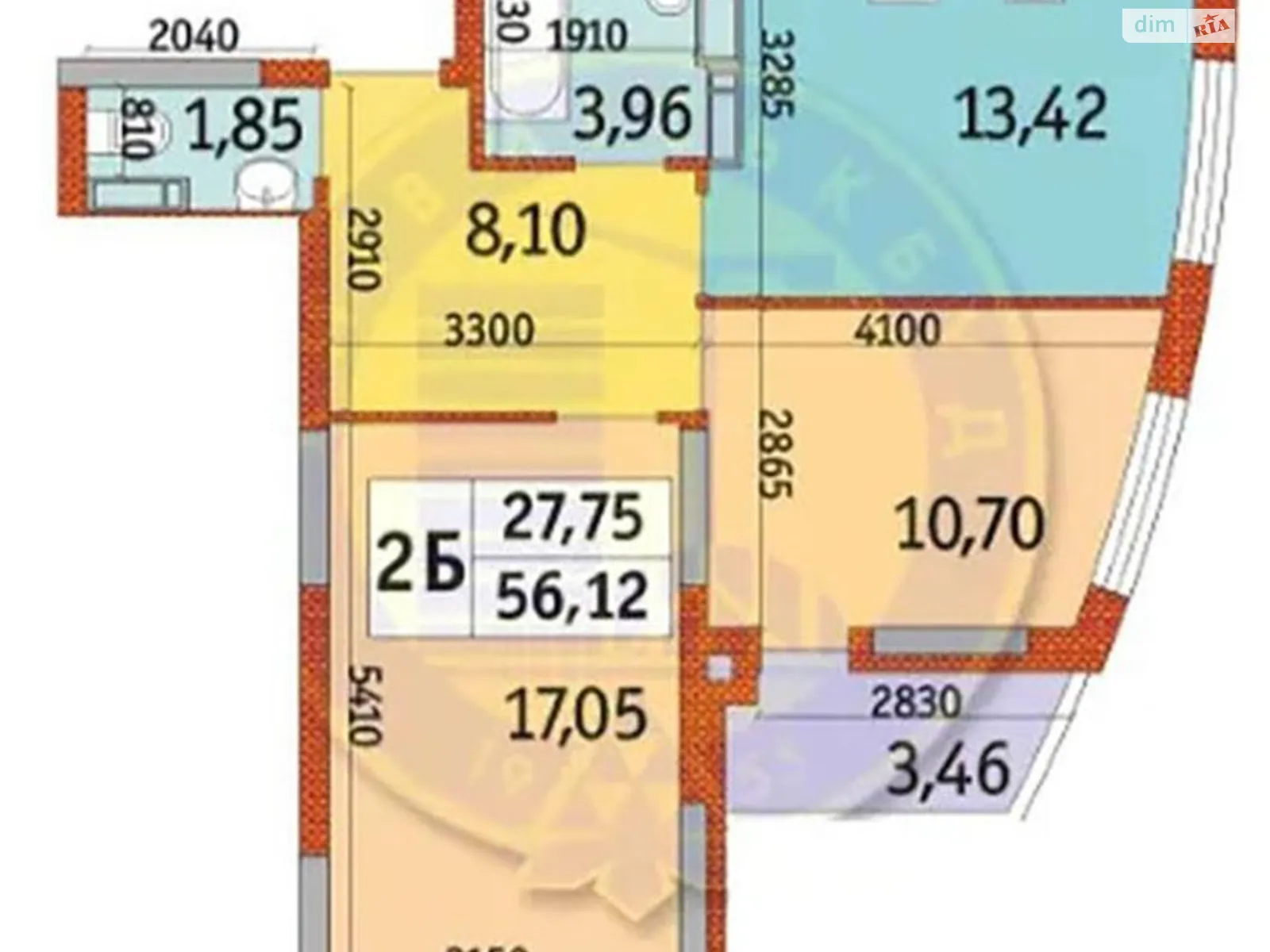 Продается 2-комнатная квартира 56 кв. м в Киеве, ул. Николая Кибальчича, 2А