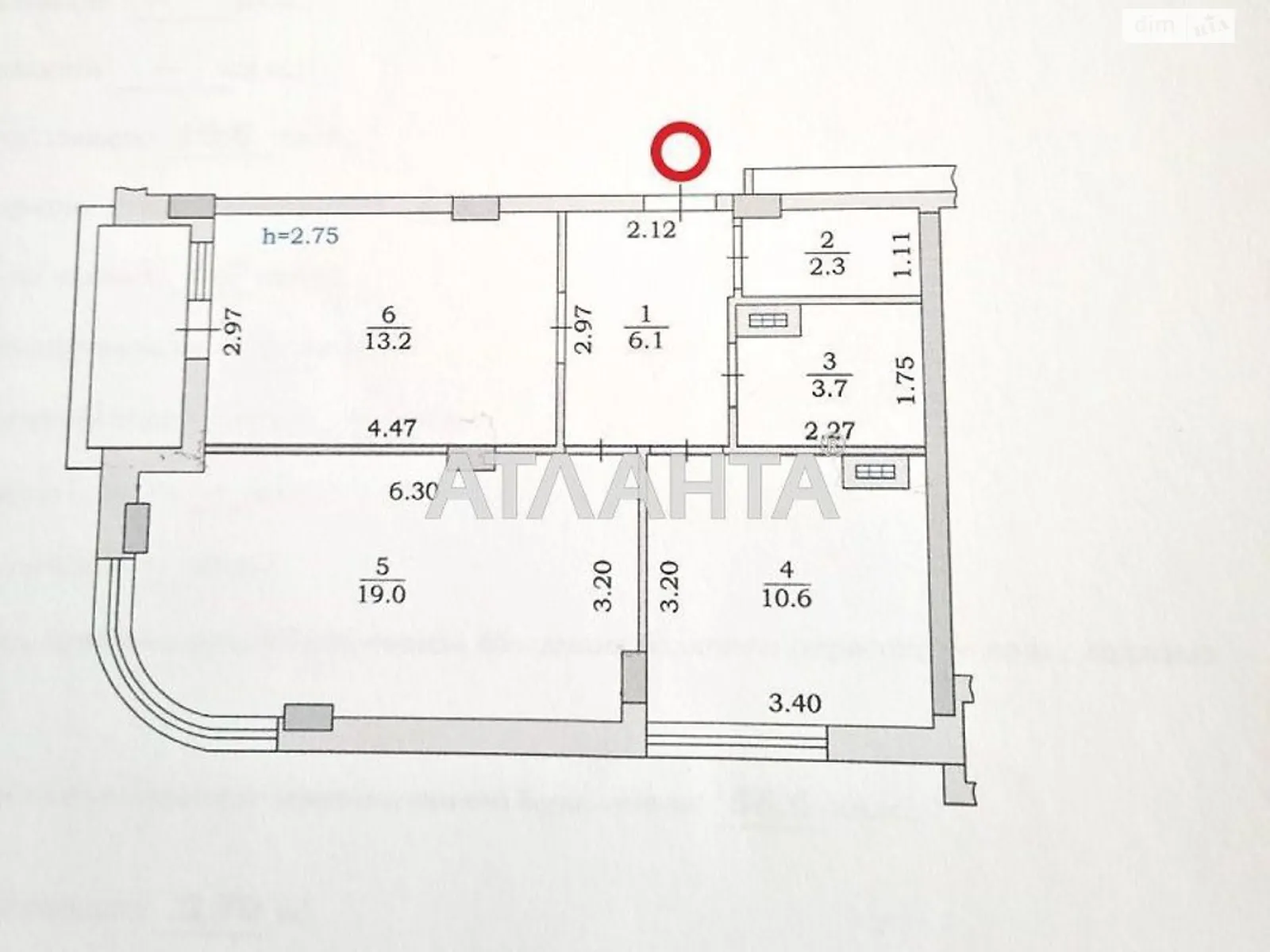 Продается 2-комнатная квартира 56 кв. м в Черноморске, ул. 1 Мая, 42 - фото 1