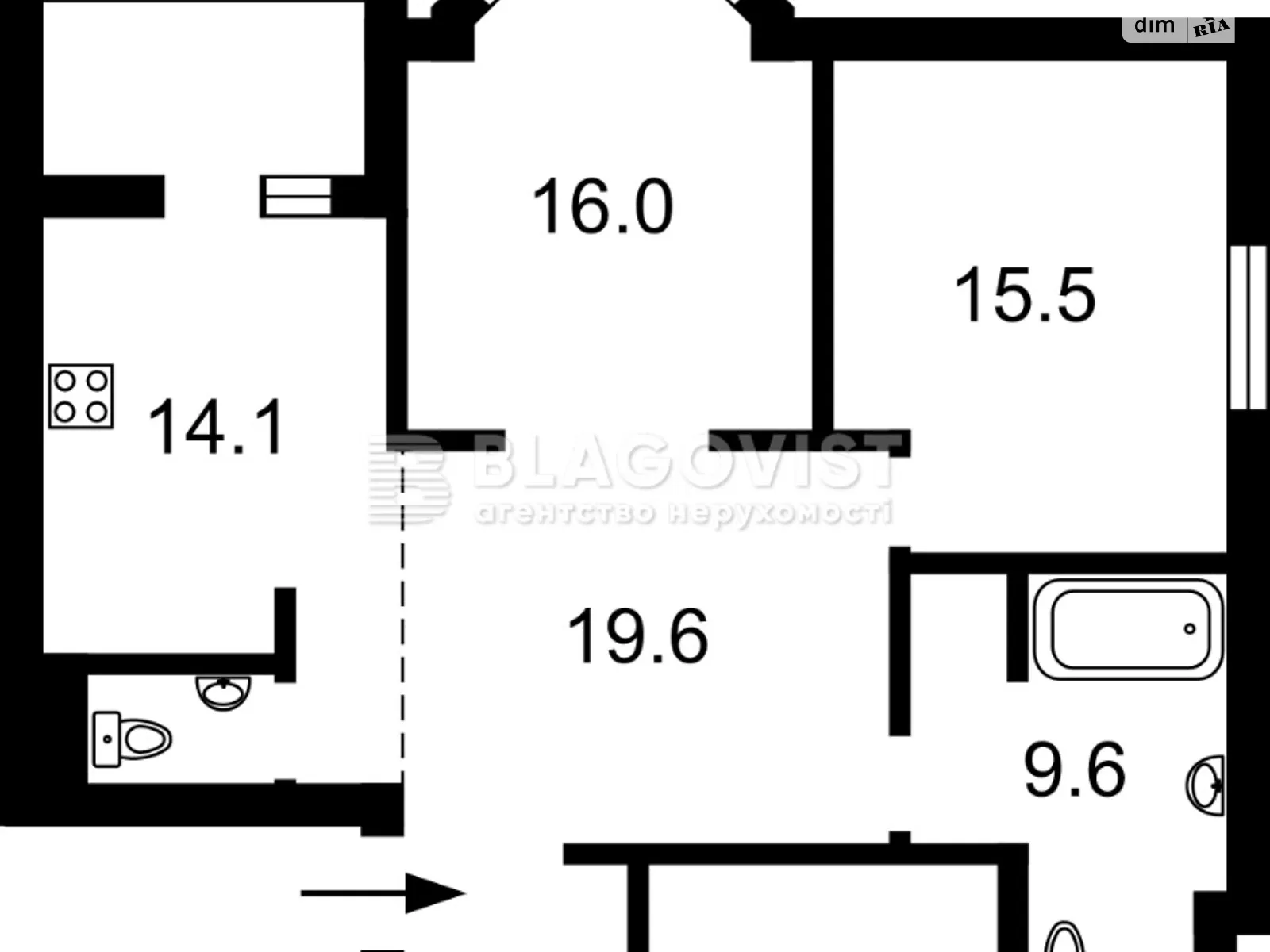 Продается 3-комнатная квартира 85 кв. м в Киеве, ул. Герцена, 35 - фото 1