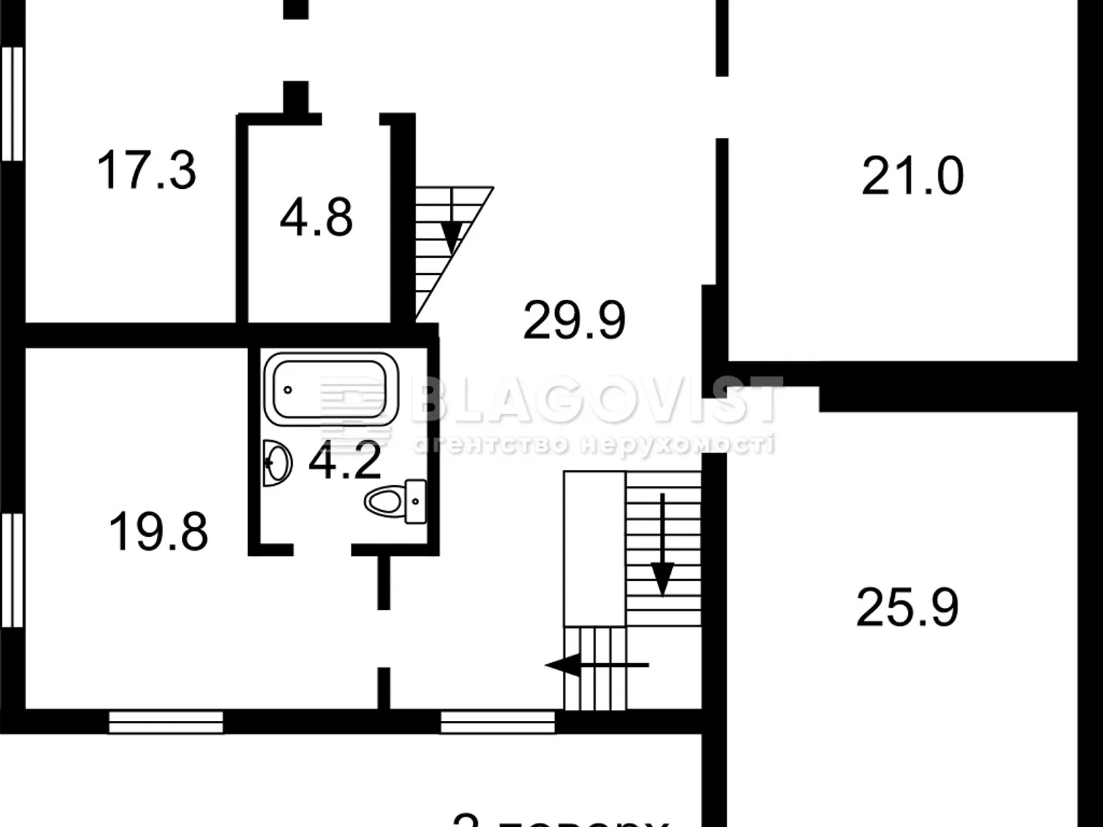 Продается дом на 3 этажа 400 кв. м с балконом - фото 3