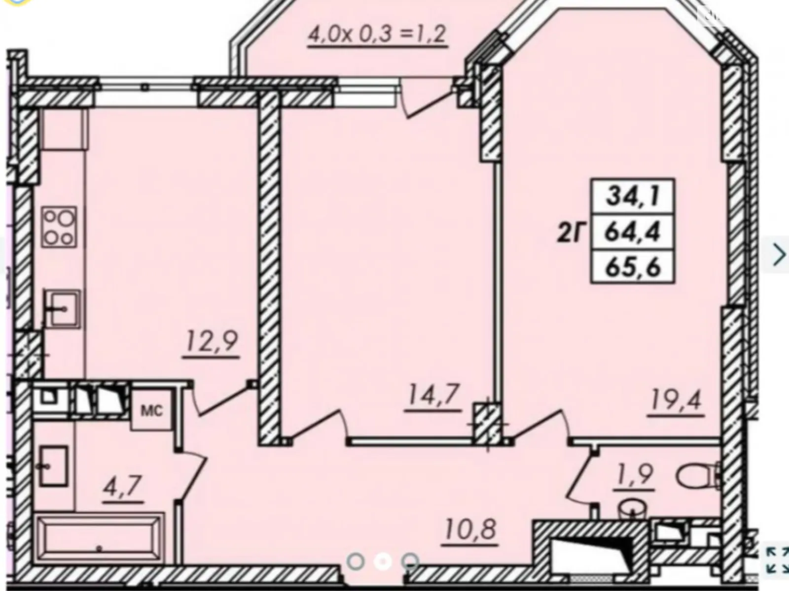 Продается 2-комнатная квартира 65 кв. м в Одессе, Овидиопольская дор., 3/1 - фото 1