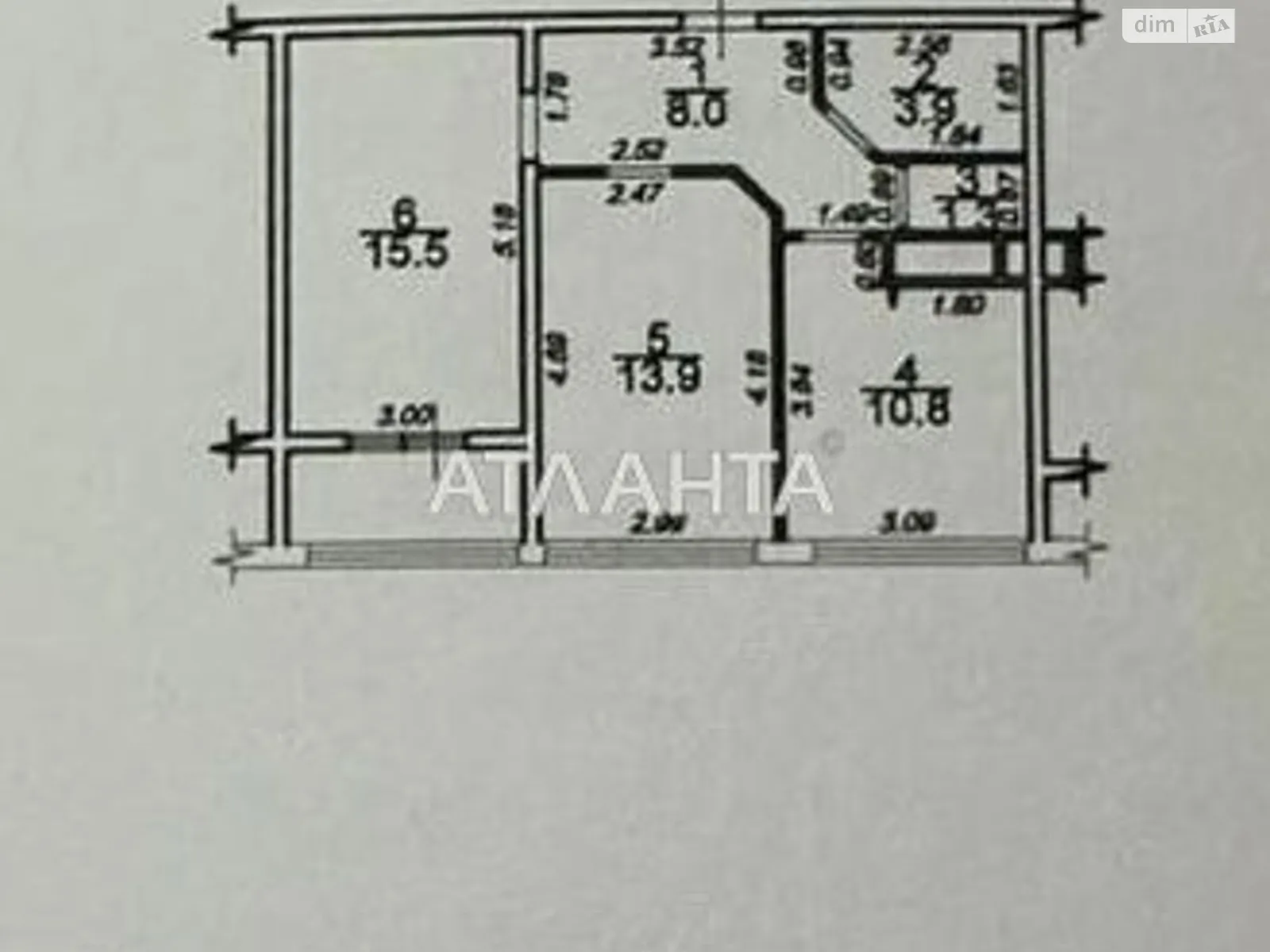 Продається 2-кімнатна квартира 58 кв. м у Одесі, цена: 66000 $