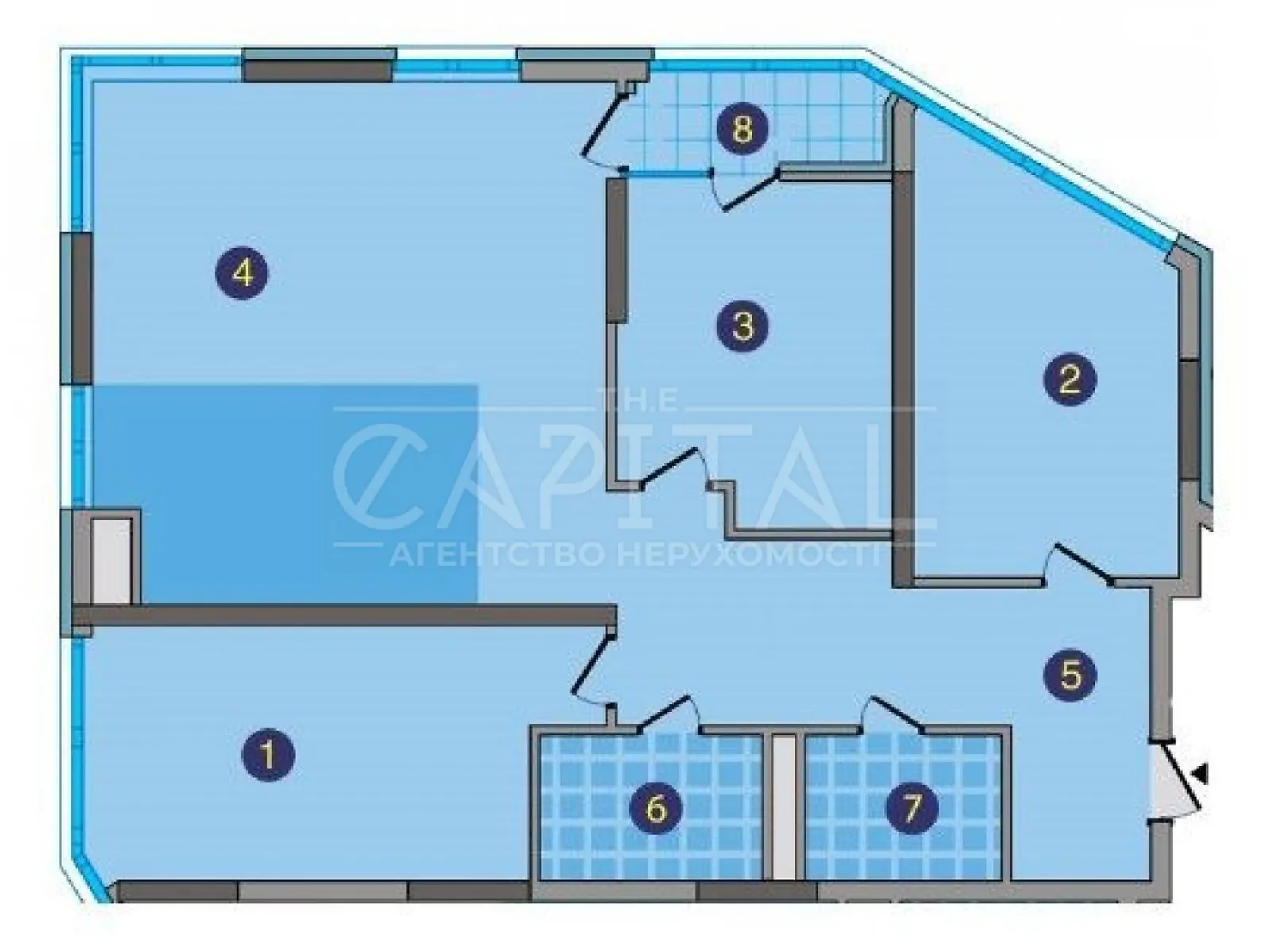 Продается 3-комнатная квартира 125 кв. м в Киеве, просп. Бажана Николая, 1А