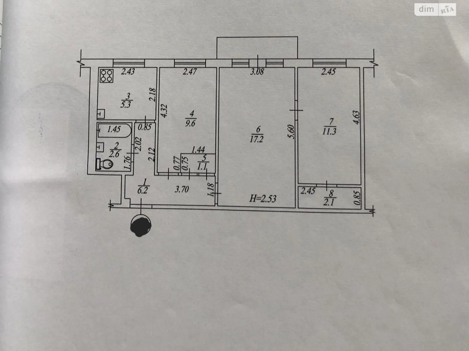 Продается 3-комнатная квартира 56 кв. м в Харькове, ул. Танкопия, 19/2