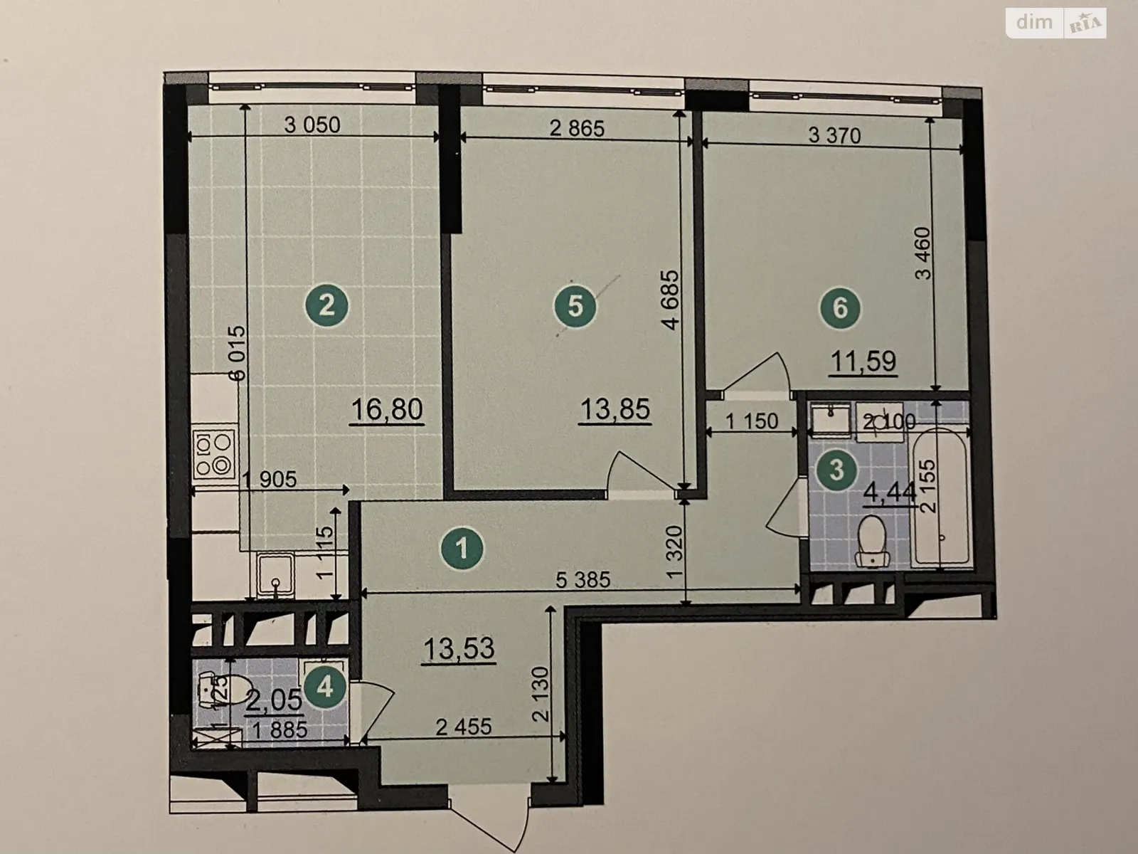 Продается 2-комнатная квартира 64 кв. м в Киеве, цена: 74000 $