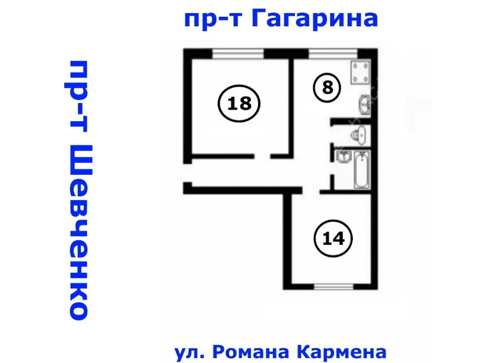 просп. Шевченка, 11, цена: 8000 грн