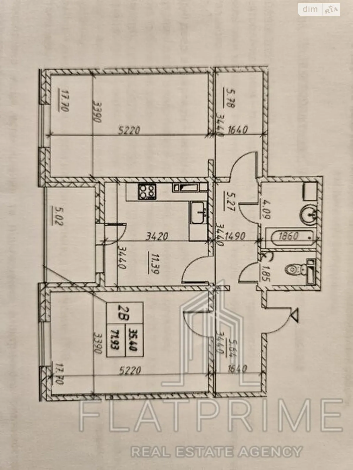 Продается 2-комнатная квартира 72 кв. м в Киеве, ул. Ревуцкого, 54