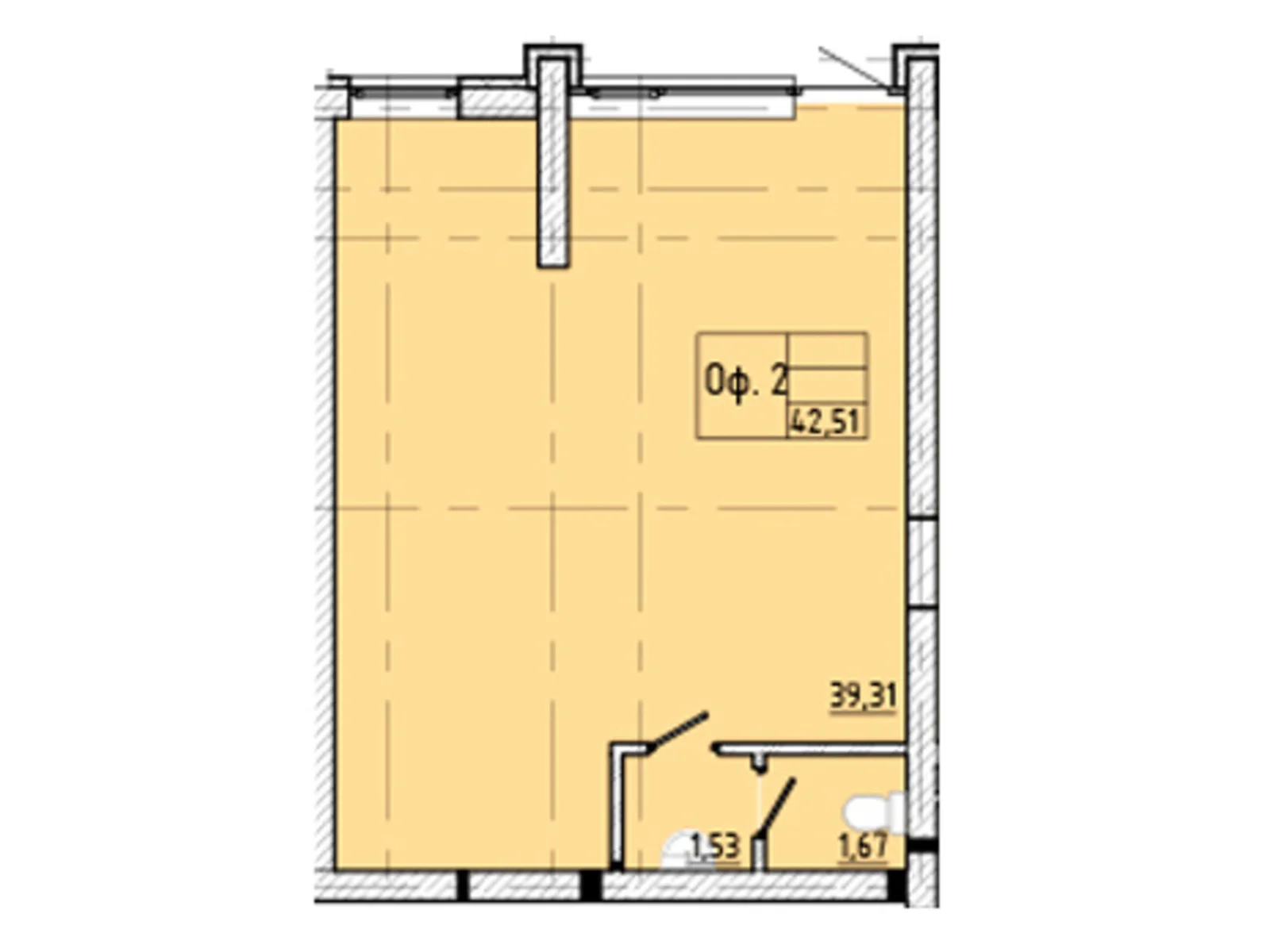 Продается офис 42.16 кв. м в бизнес-центре, цена: 35414 $