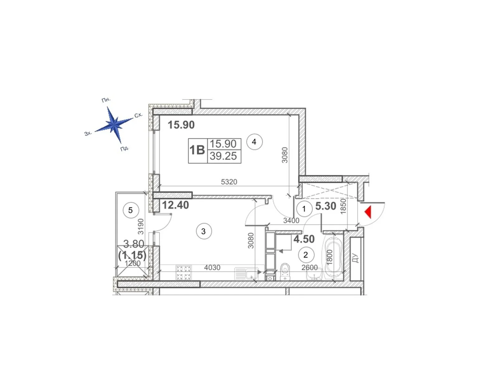 Продается 1-комнатная квартира 39.25 кв. м в Киеве, ул. Загоровская(Багговутовская), 1А - фото 1