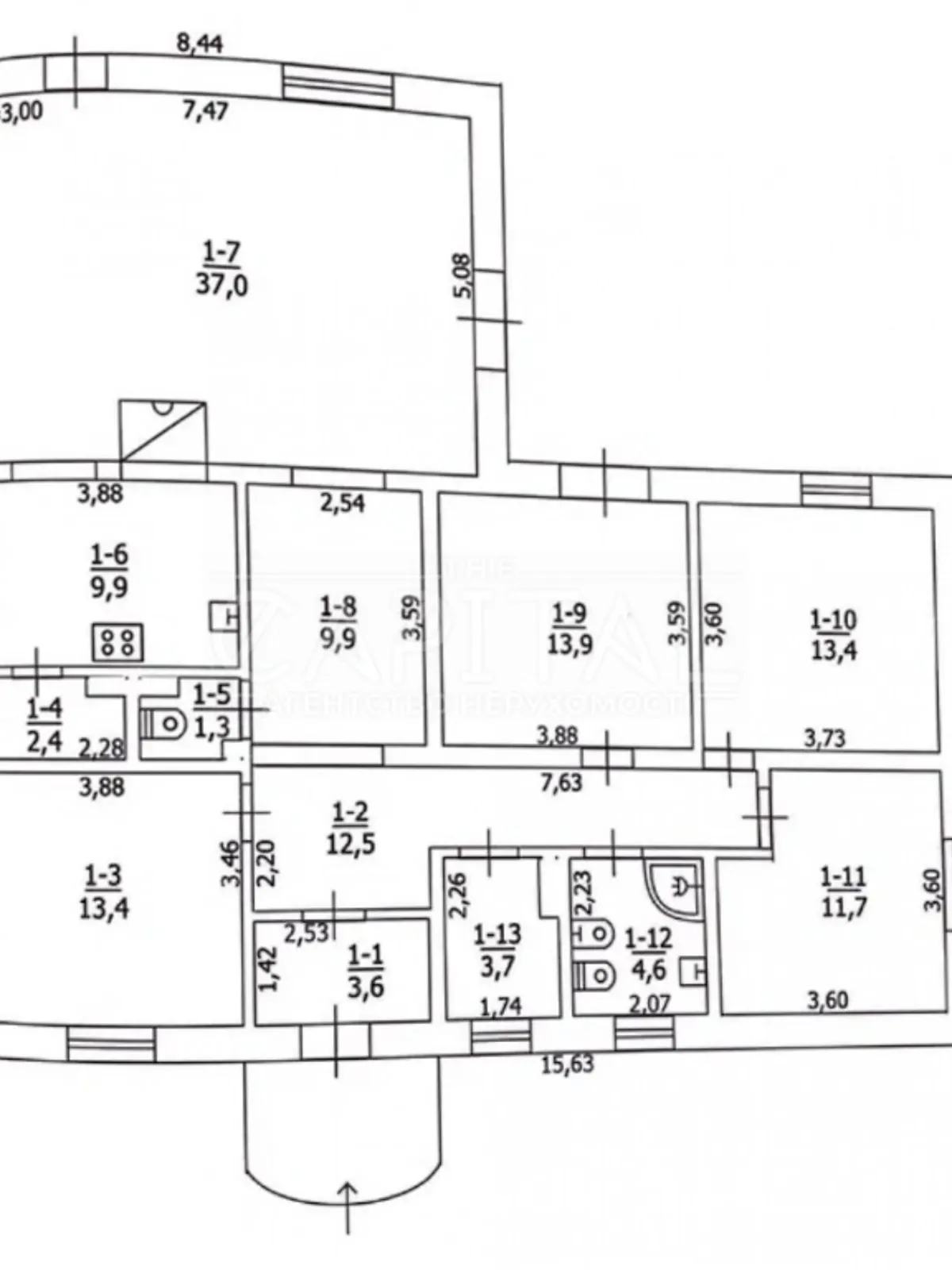 Сдается в аренду одноэтажный дом 145 кв. м с балконом, цена: 1200 $