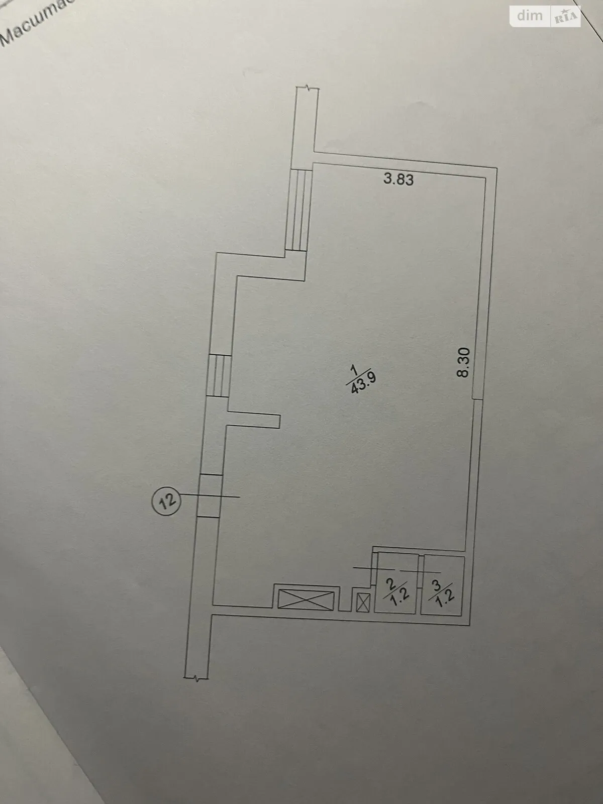 Продается помещения свободного назначения 44 кв. м в 25-этажном здании, цена: 45000 $