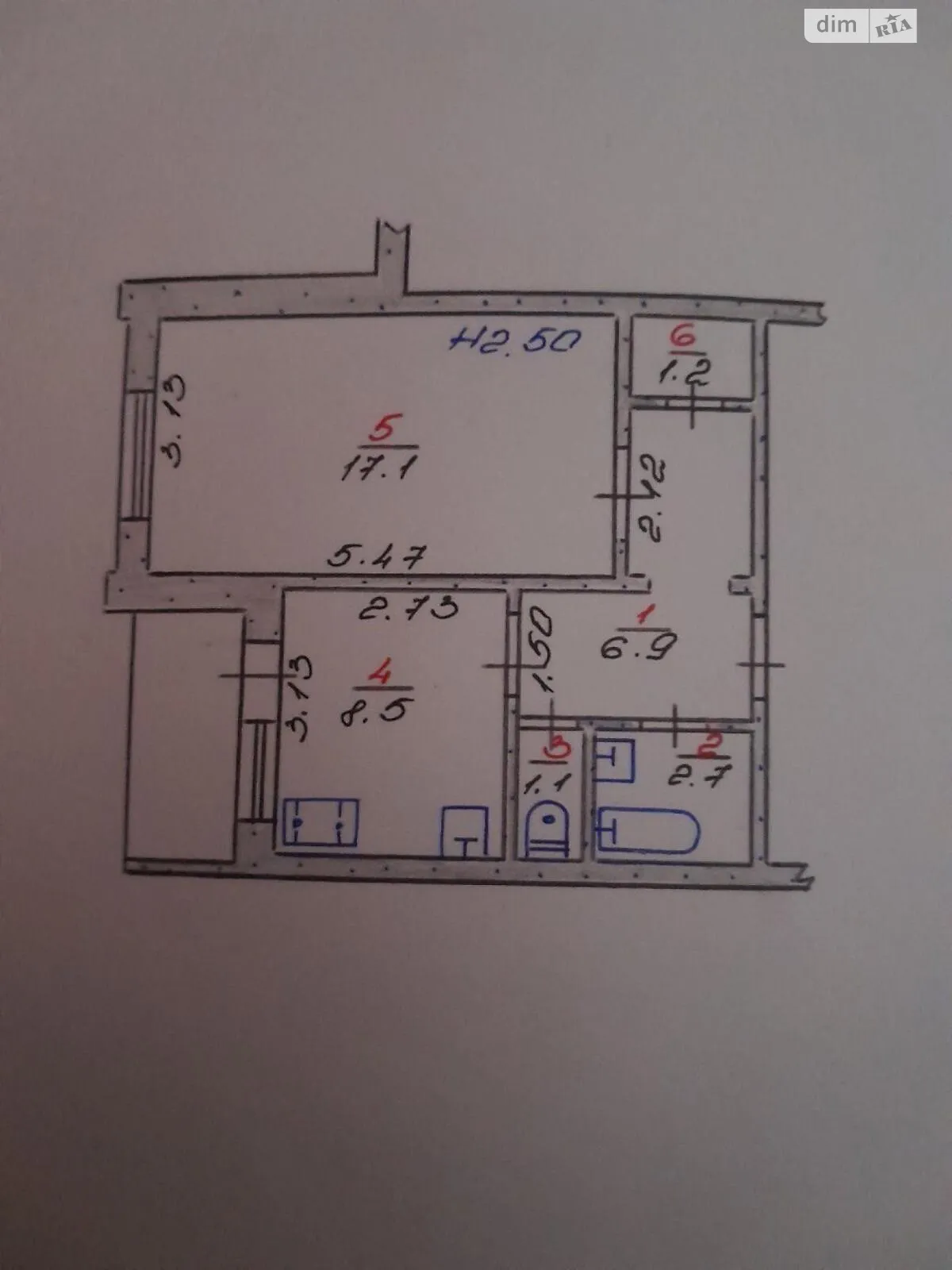 Продается 1-комнатная квартира 39.2 кв. м в Хмельницком, цена: 27000 $