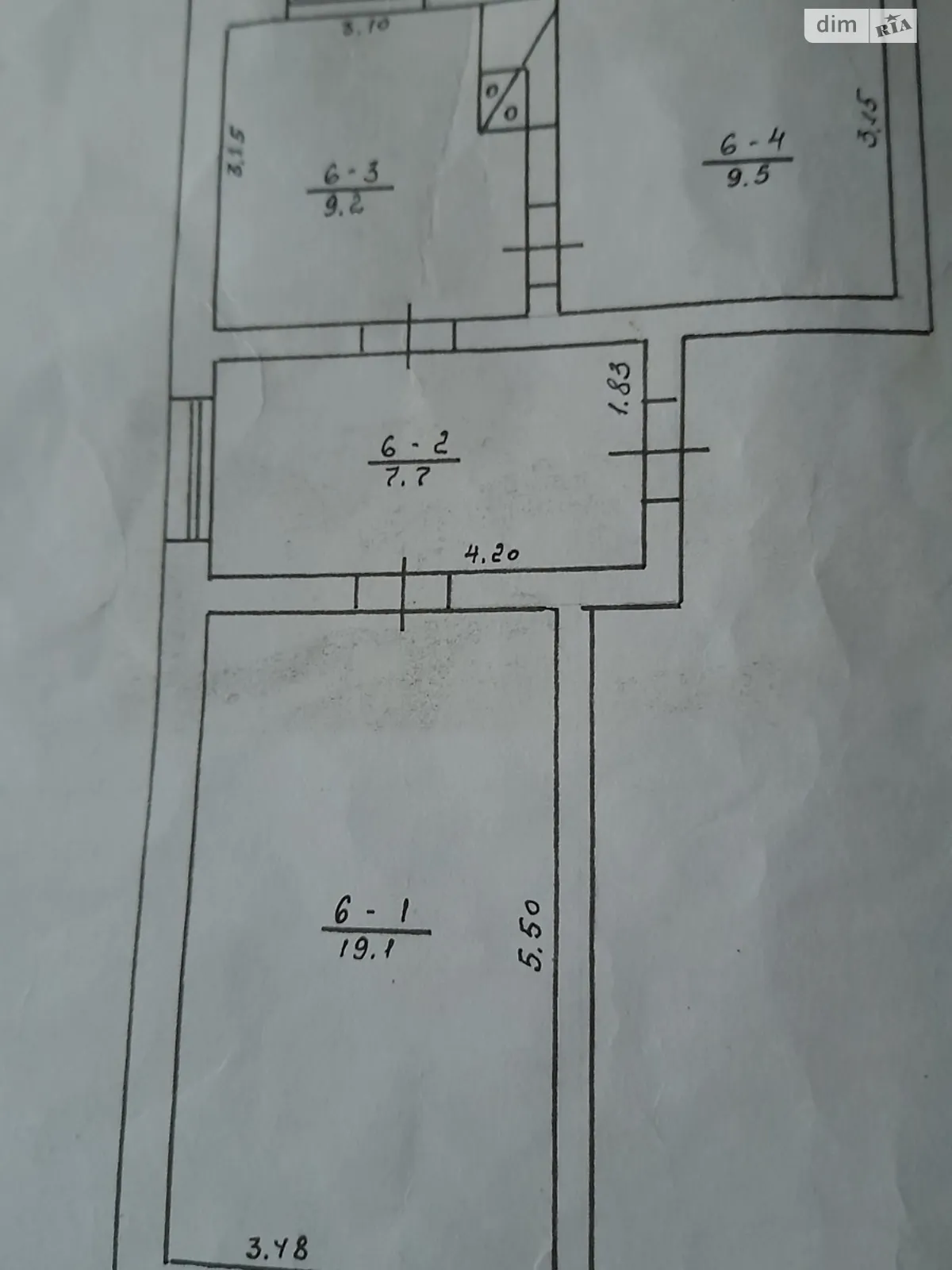 Продається 2-кімнатна квартира 45.5 кв. м у Ширяєві, цена: 3500 $