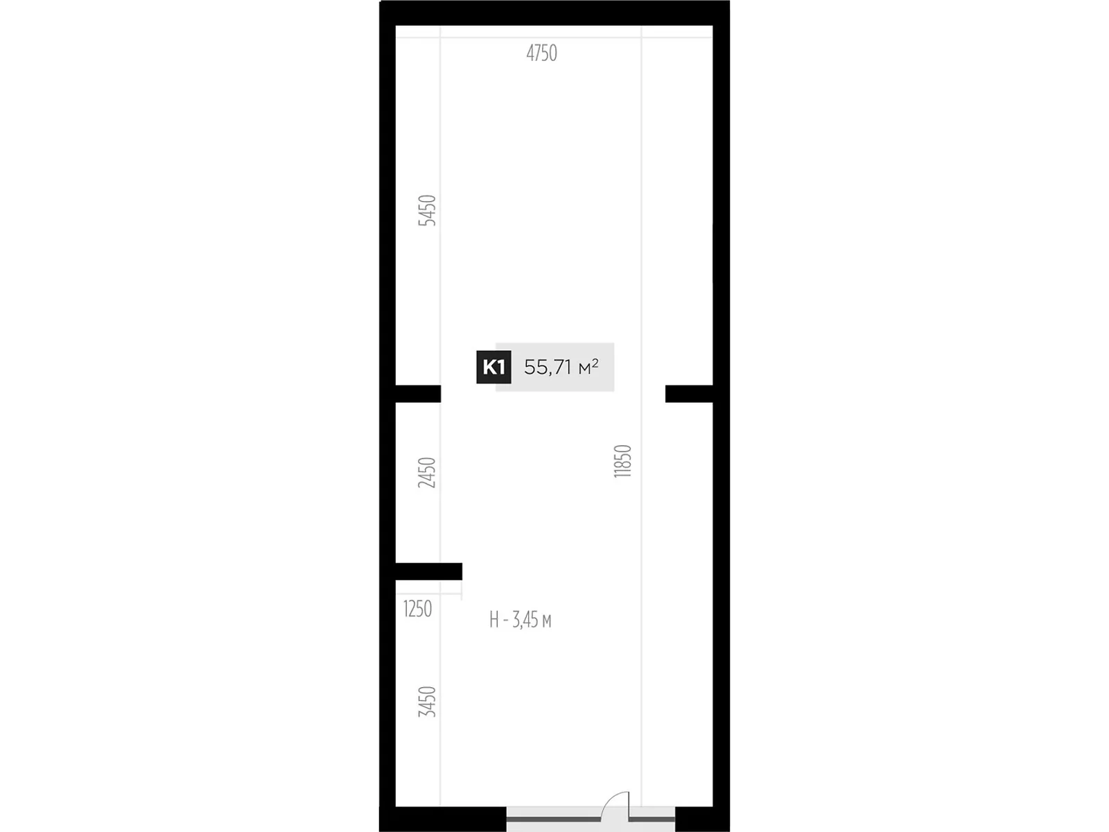 Продается офис 55.71 кв. м в бизнес-центре, цена: 99341 $