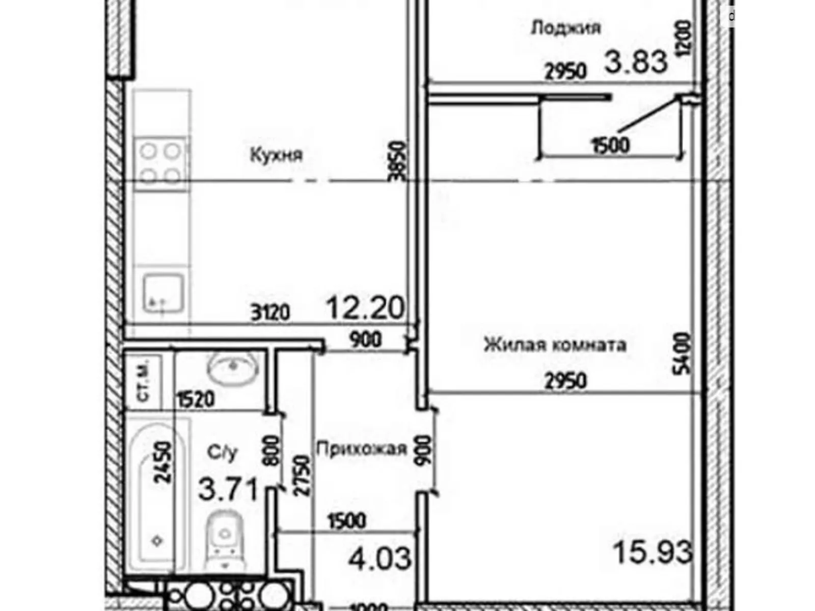 Продается 1-комнатная квартира 39 кв. м в Авангарде, ул. Василия Спрейса