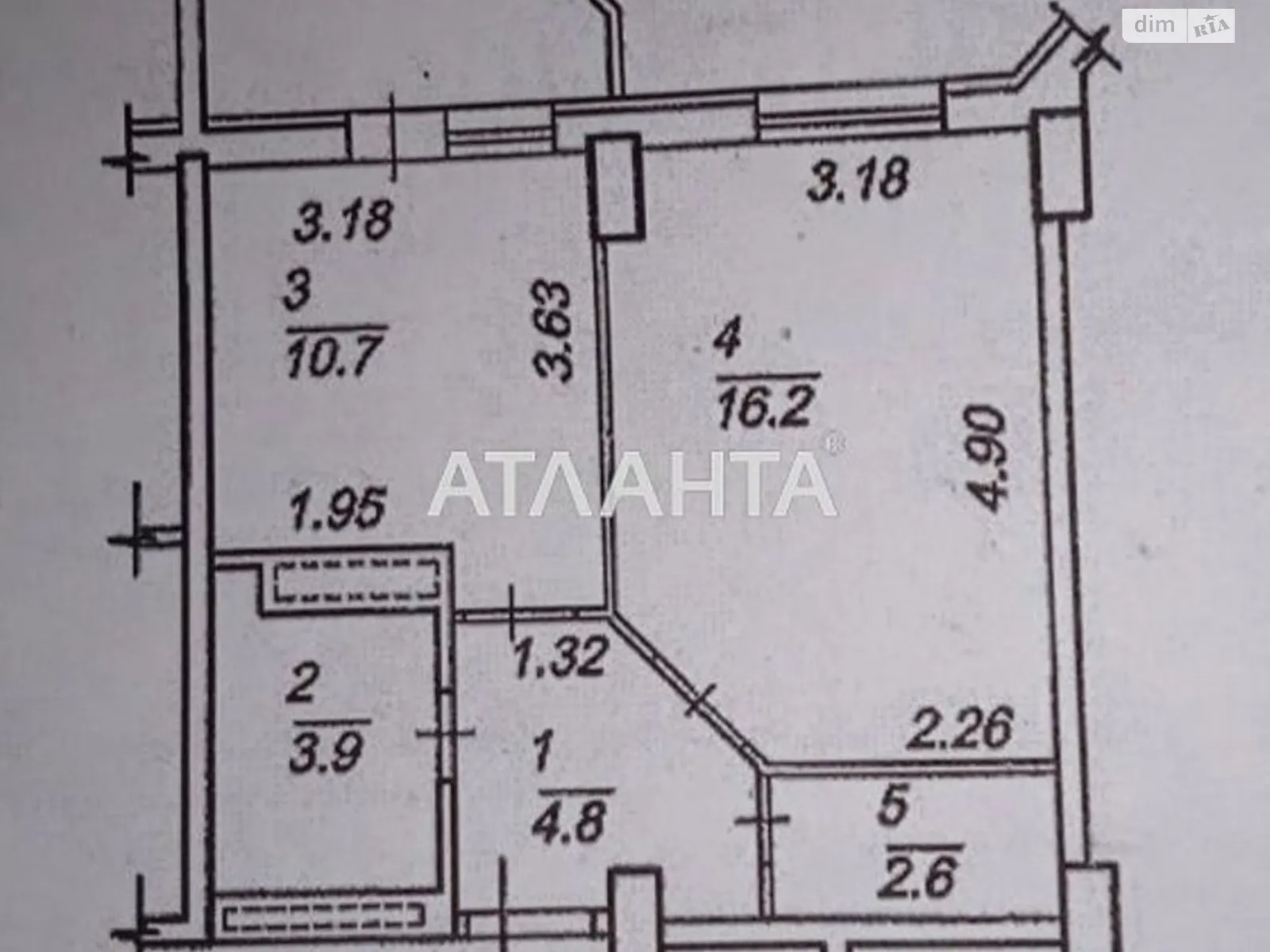 Продается 1-комнатная квартира 39.3 кв. м в Ильичовке, цена: 40000 $