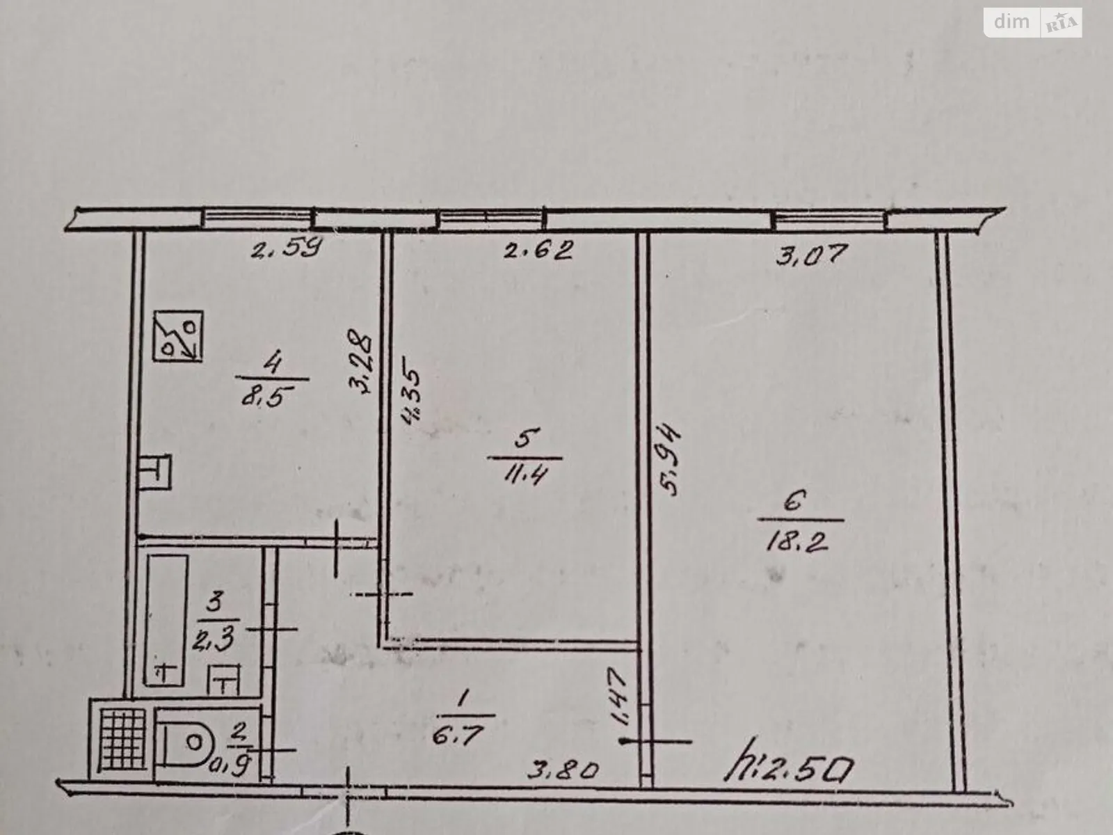 Продається 2-кімнатна квартира 48 кв. м у Сумах, цена: 21000 $ - фото 1