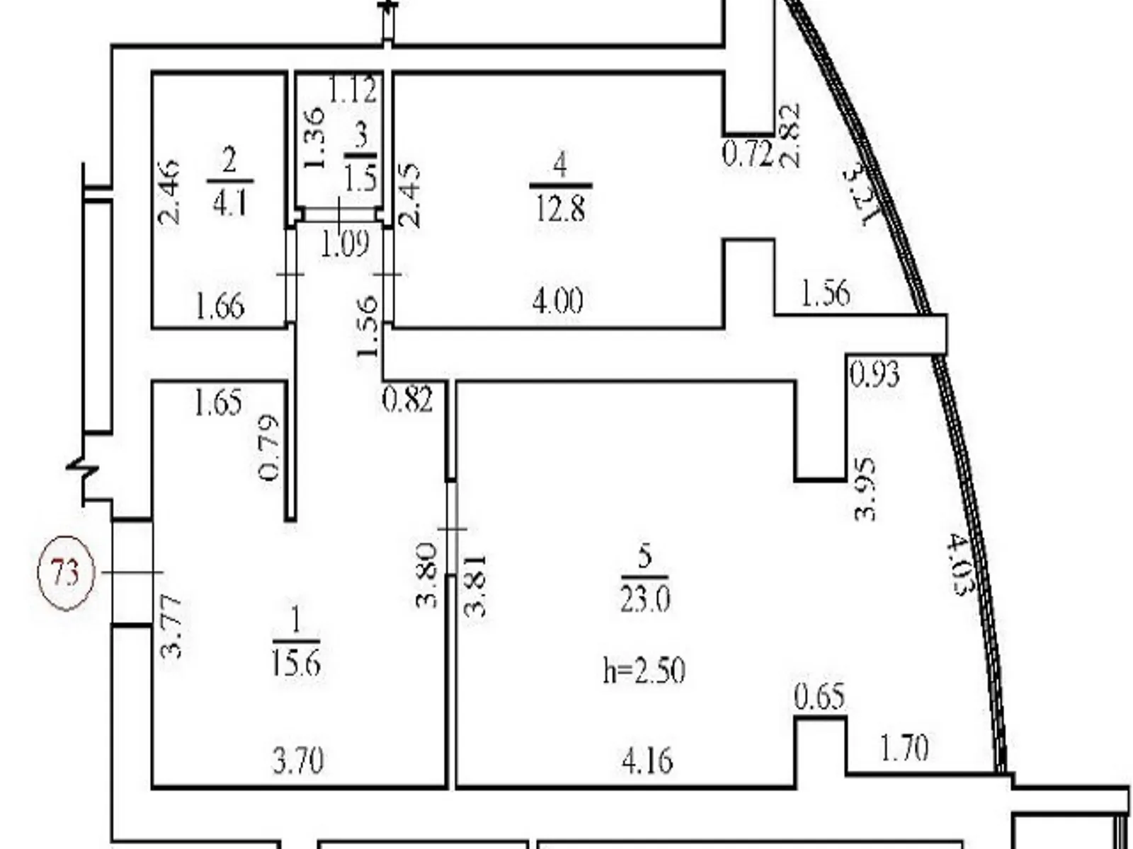 Продается 2-комнатная квартира 57 кв. м в Белой Церкви, просп. Независимости