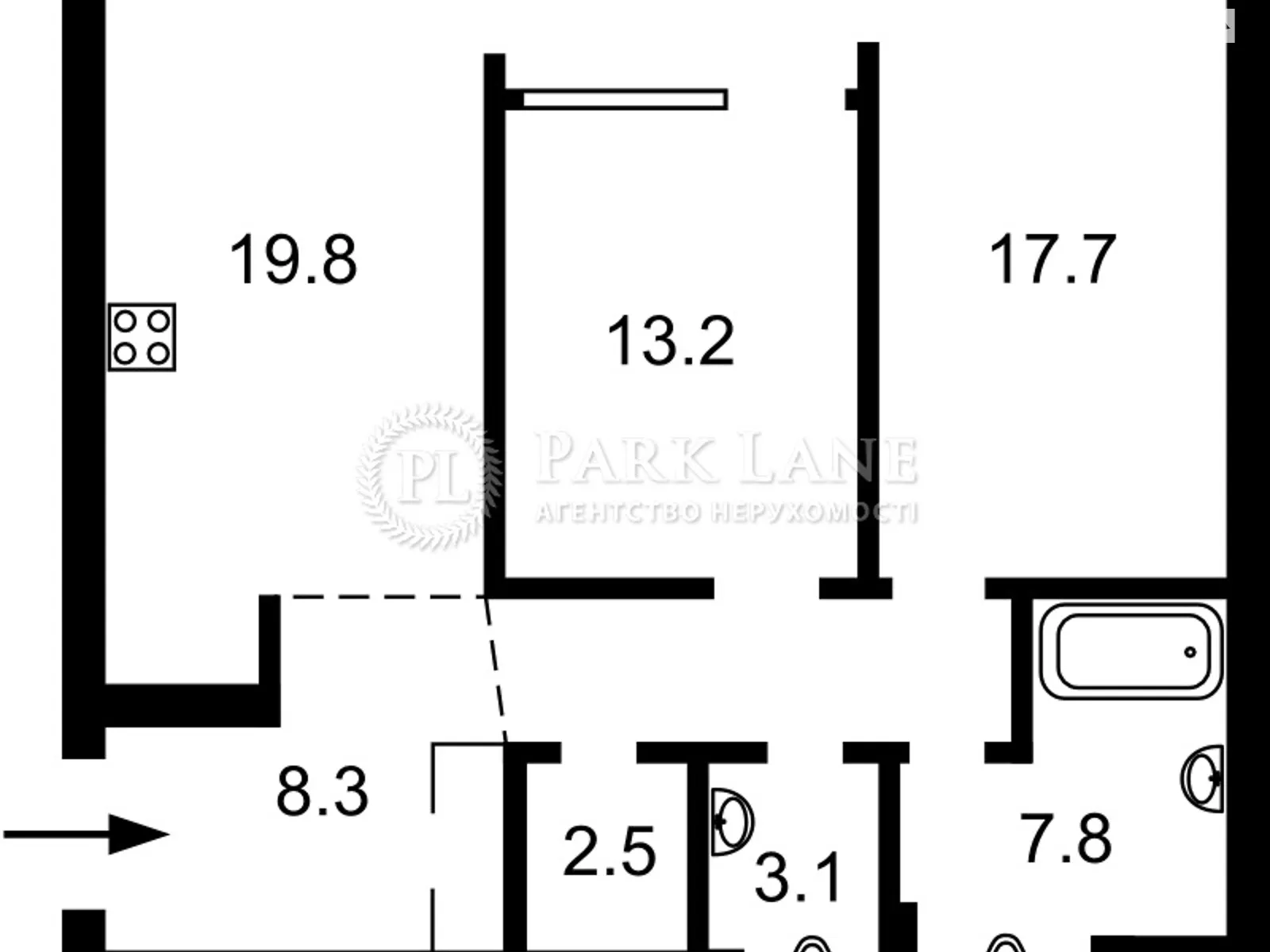 Продается 2-комнатная квартира 83 кв. м в Киеве, ул. Причальная, 14 - фото 1