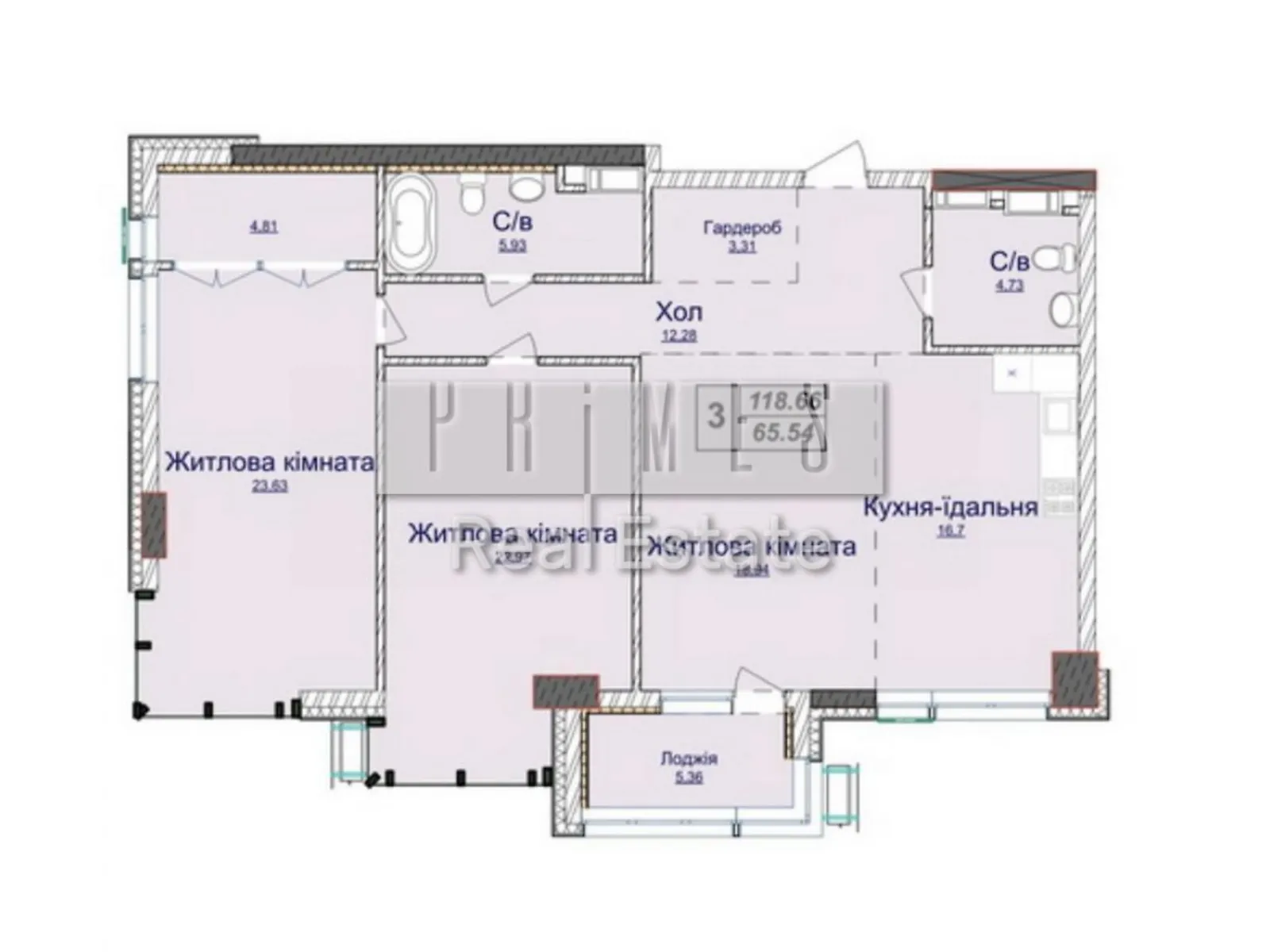 Продается 3-комнатная квартира 119 кв. м в Киеве, ул. Андрея Верхогляда(Драгомирова), 17В