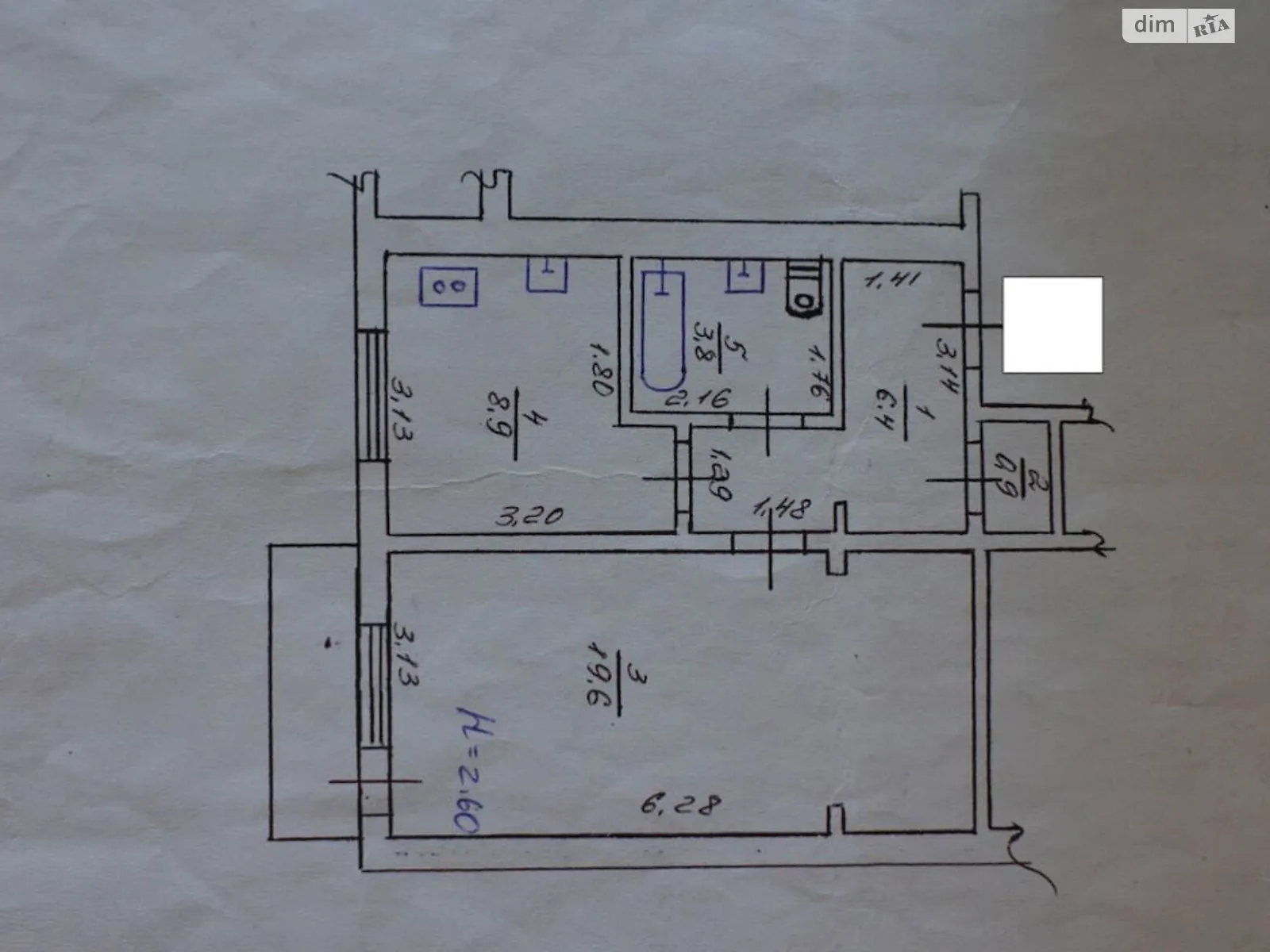 Продается 1-комнатная квартира 31 кв. м в Харькове, цена: 11000 $