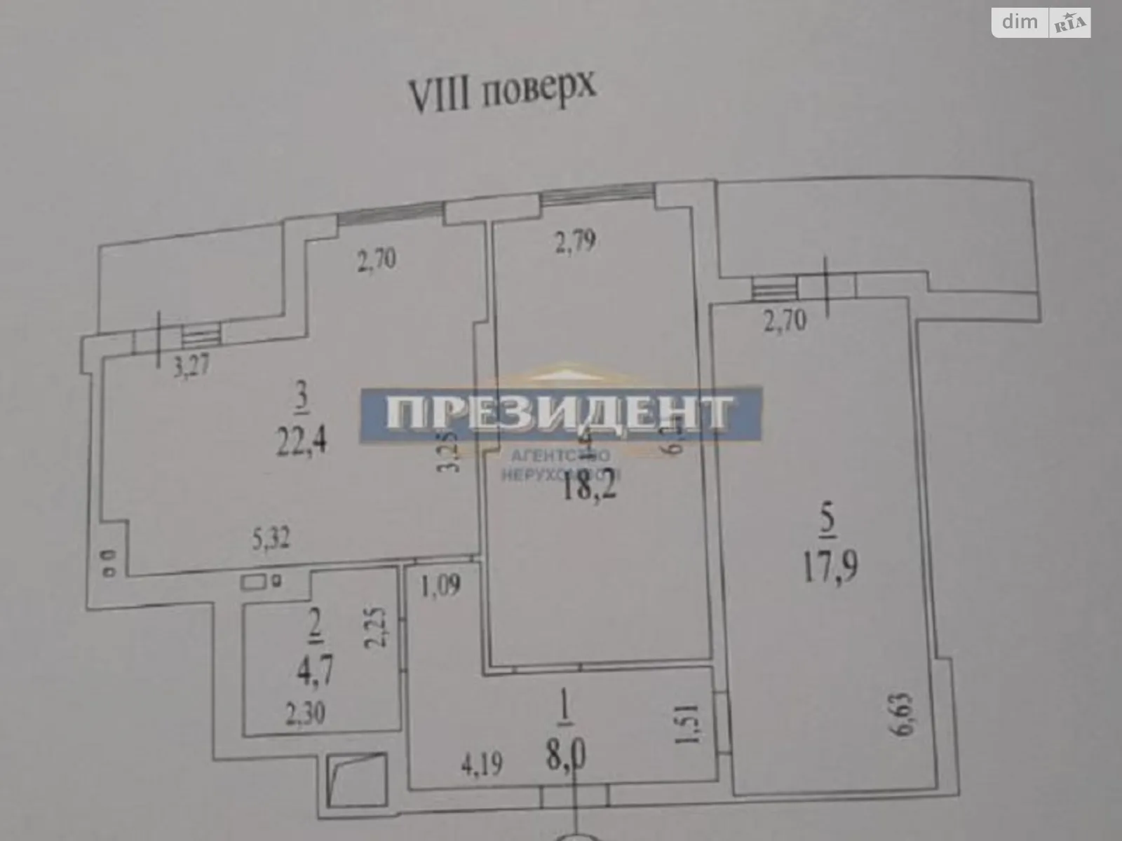 Продается 2-комнатная квартира 77 кв. м в Одессе, ул. Новаторов, 1А