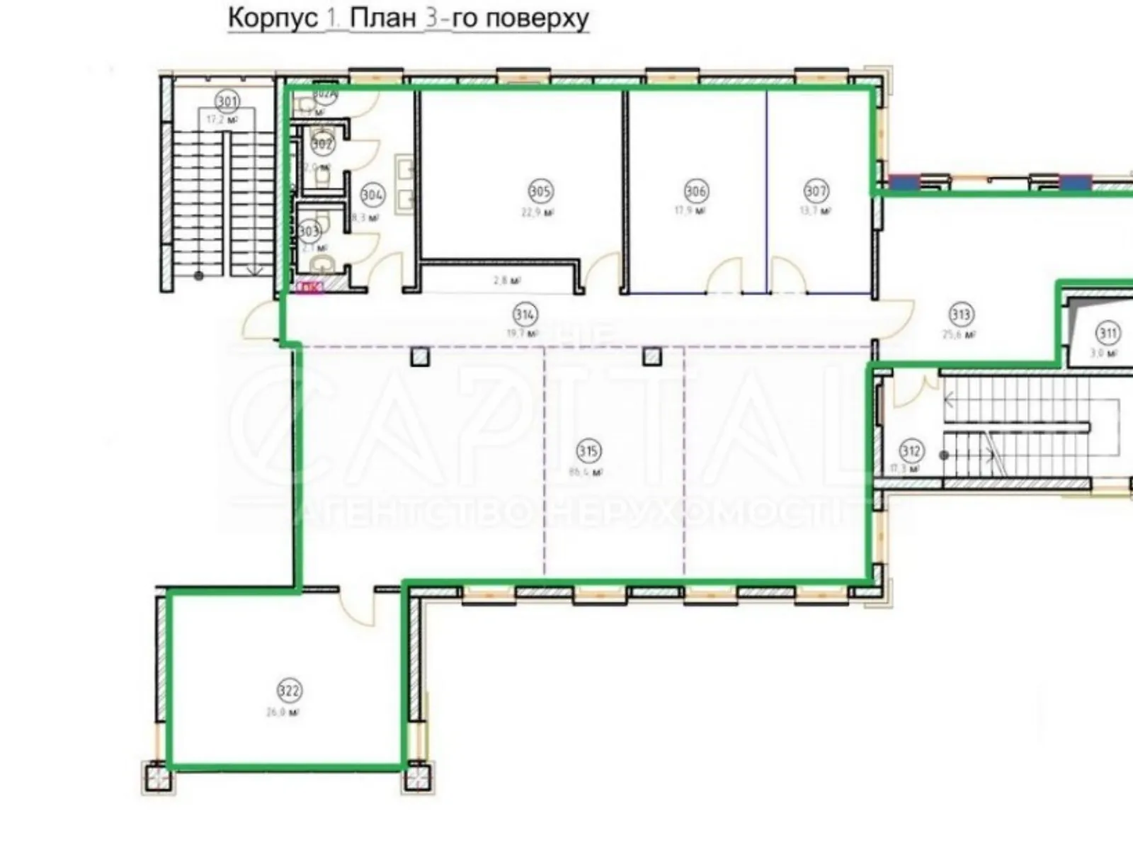 Здається в оренду офіс 228 кв. м в бізнес-центрі, цена: 3800 $