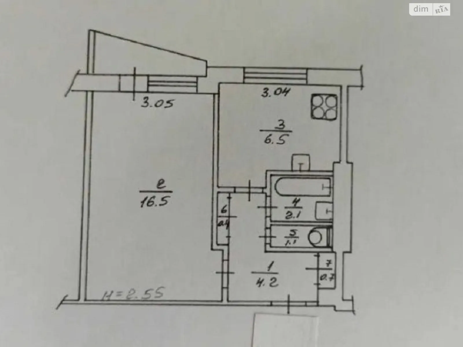 Продається 1-кімнатна квартира 33 кв. м у Харкові, просп. Героїв Харкова(Московський), 202