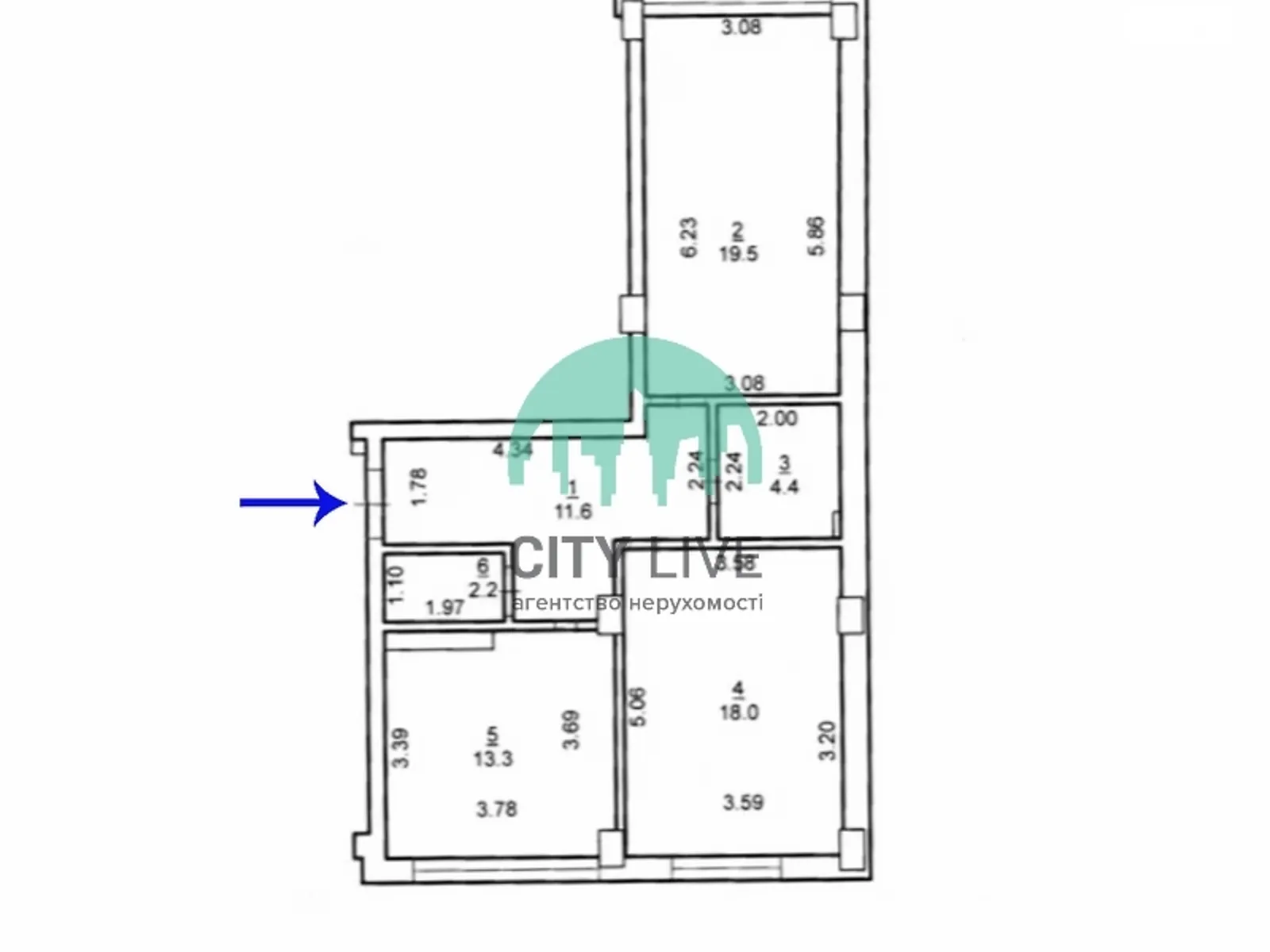 Продается 2-комнатная квартира 69 кв. м в Ивано-Франковске, ул. Химиков, 28