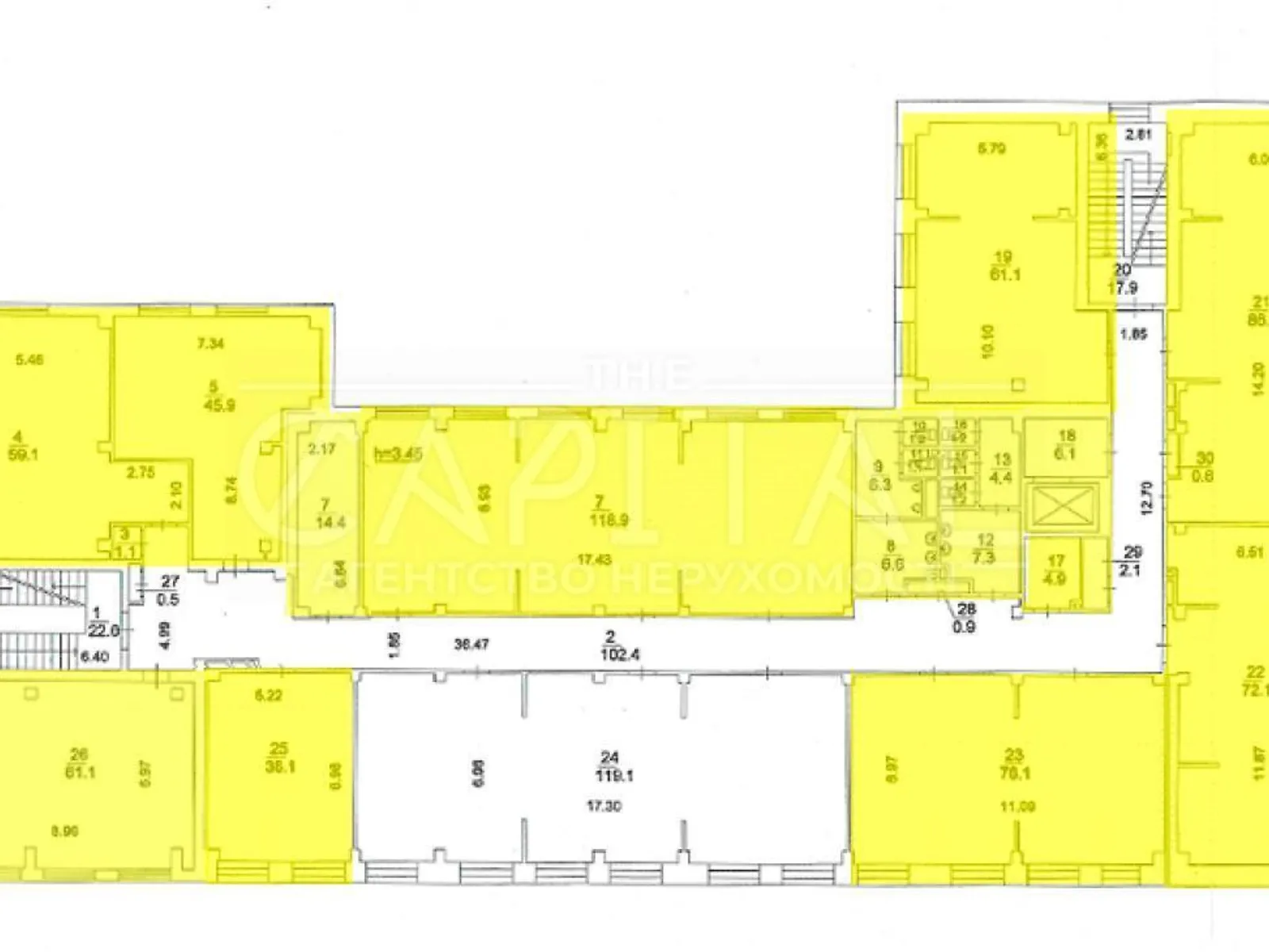 Здається в оренду офіс 119 кв. м в бізнес-центрі, цена: 1666 $