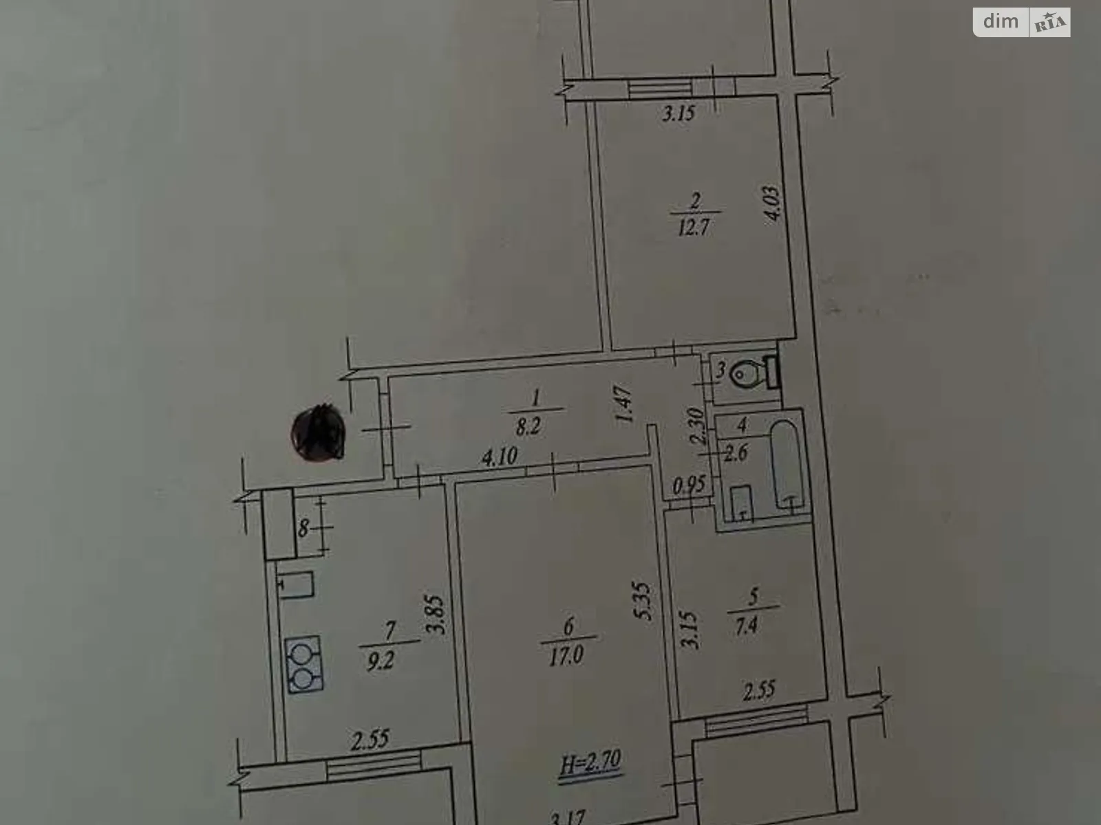 Продается 3-комнатная квартира 65 кв. м в Харькове, просп. Байрона(Героев Сталинграда), 144/1