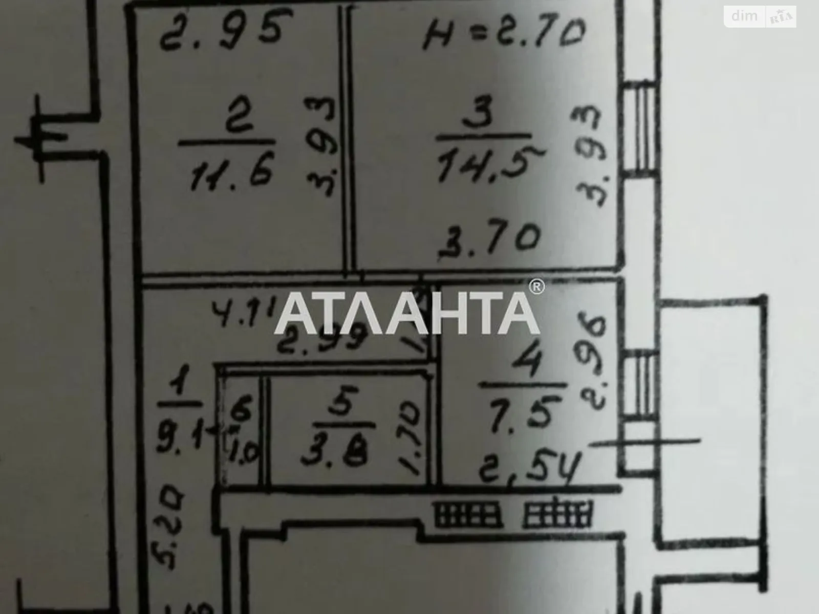 Продается 2-комнатная квартира 49 кв. м в Одессе, ул. Михаила Грушевского, 39/2 - фото 1