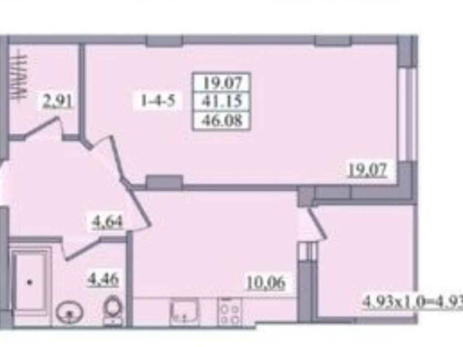 Продается 1-комнатная квартира 46 кв. м в Одессе, пер. Ванный, 5Г