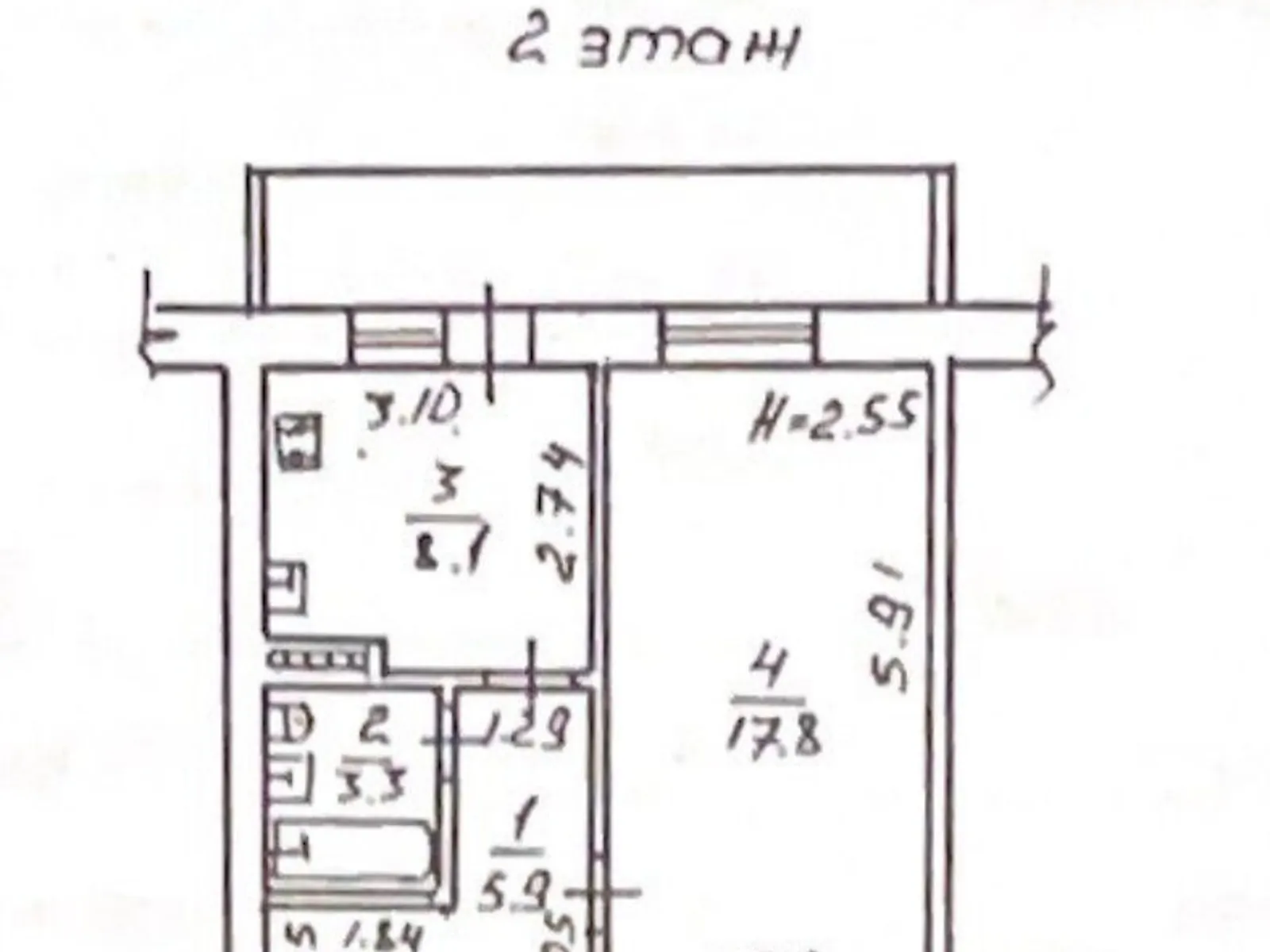 Продается 1-комнатная квартира 38.7 кв. м в Одессе, ул. Педагогическая, 16