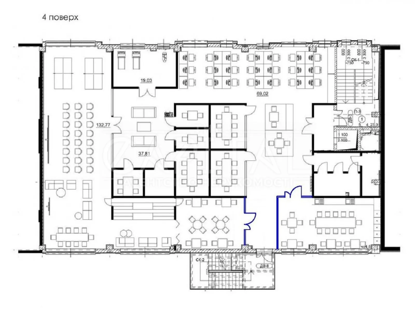 Сдается в аренду офис 519 кв. м в бизнес-центре, цена: 11500 $