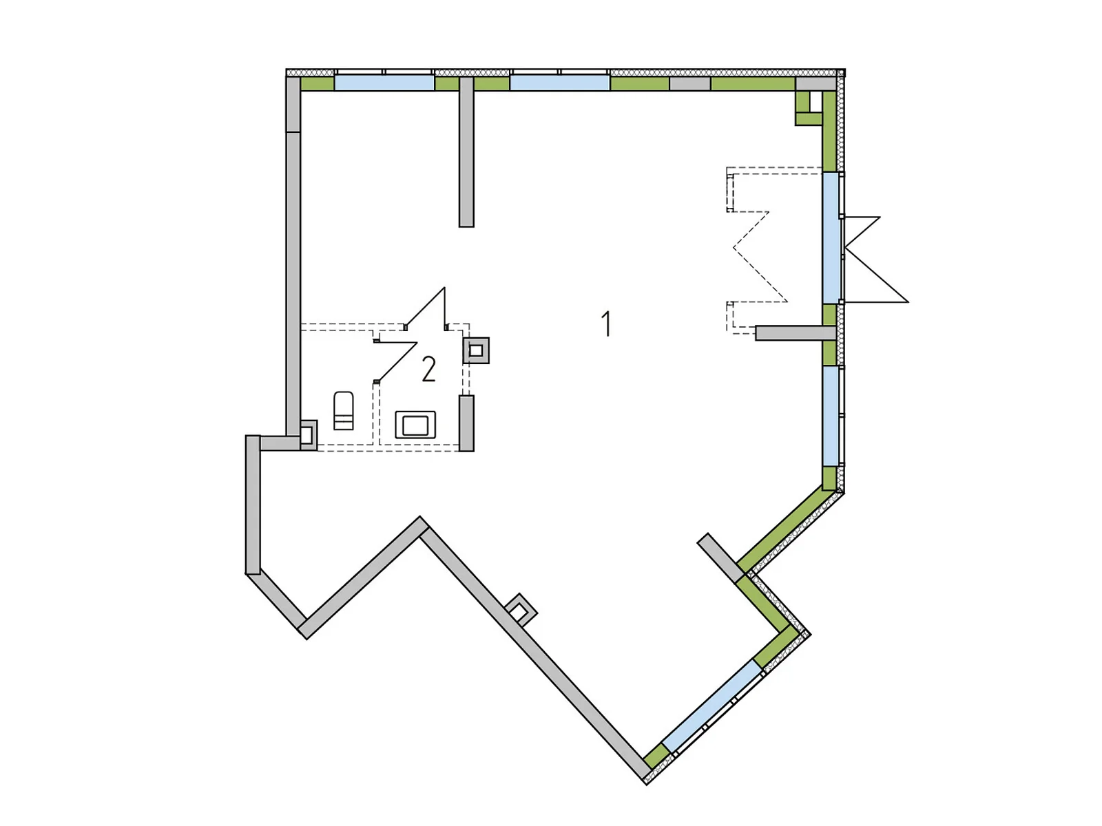 Продается объект сферы услуг 91.2 кв. м в 5-этажном здании, цена: 123597 $ - фото 1