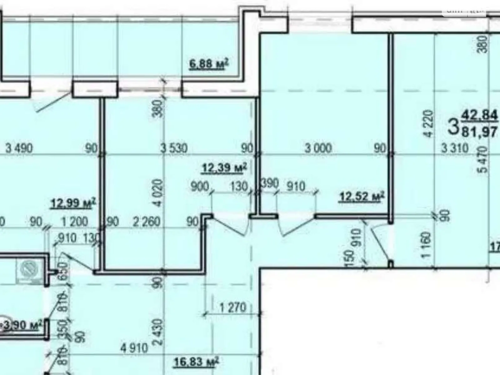 Продається 3-кімнатна квартира 82 кв. м у Харкові, просп. Героїв Харкова(Московський), 270В