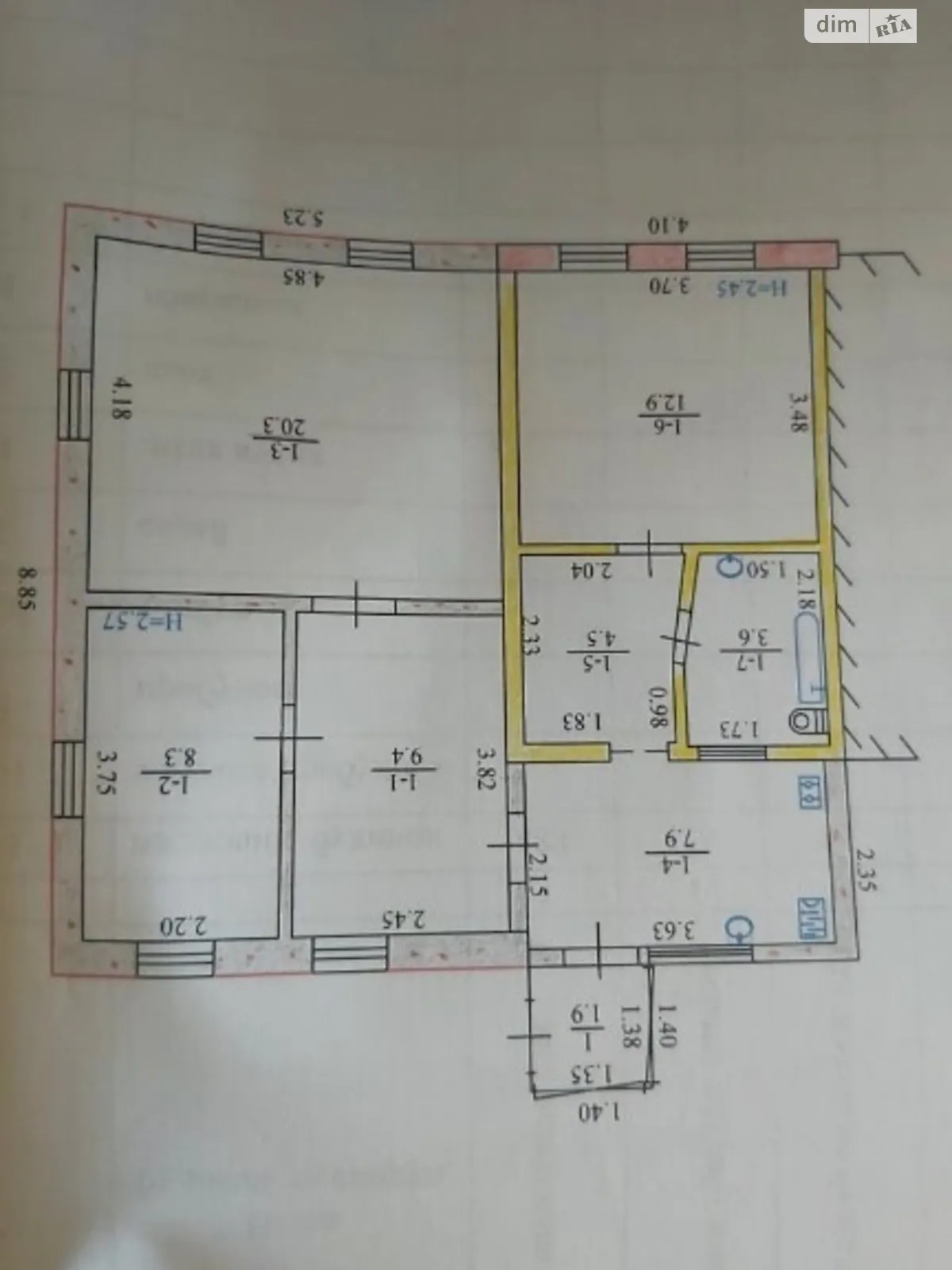 Продается одноэтажный дом 69 кв. м с камином, цена: 27000 $